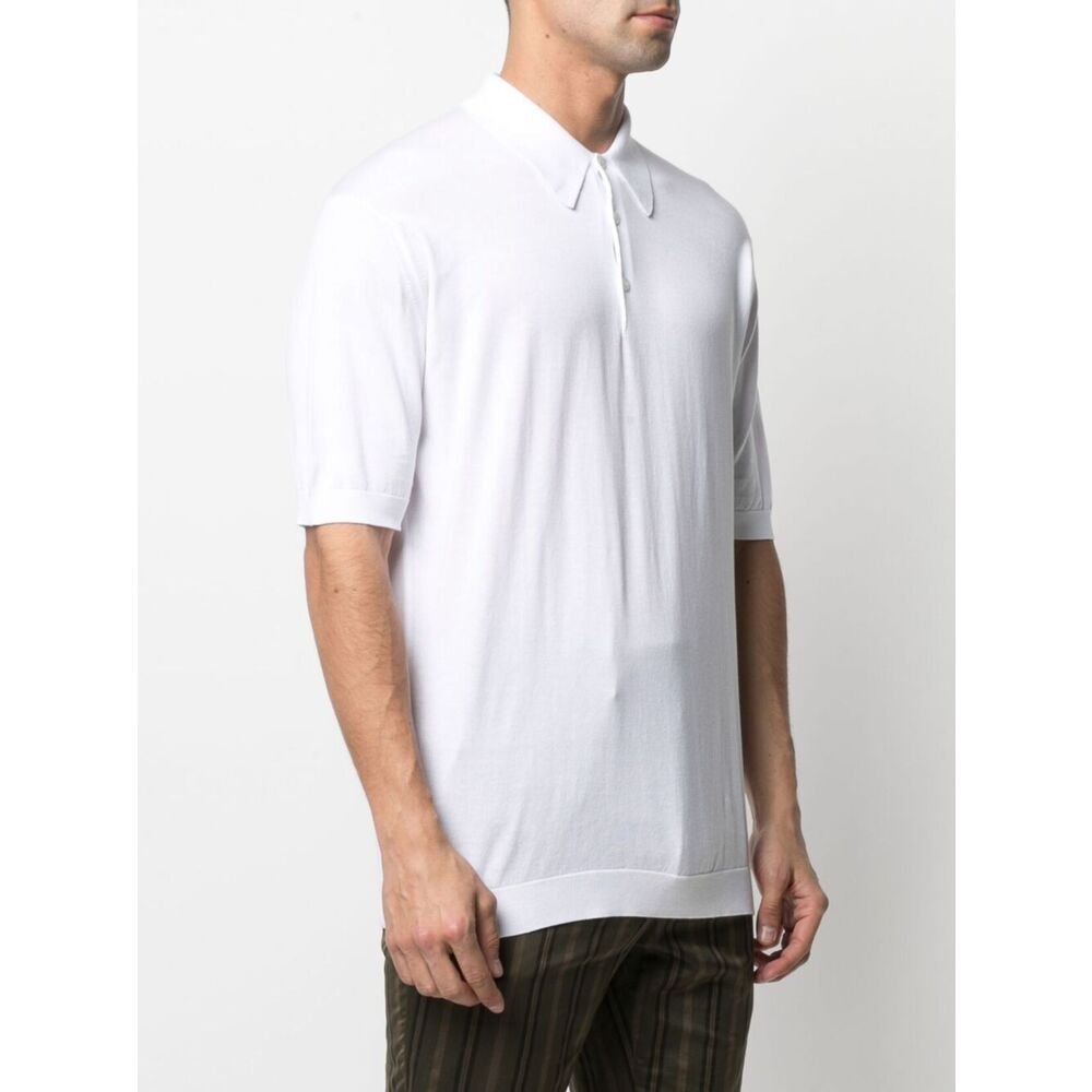 John Smedley John Smedley WHITE Polo Shirts Size US S / EU 44-46 / 1 - 2 Thumbnail