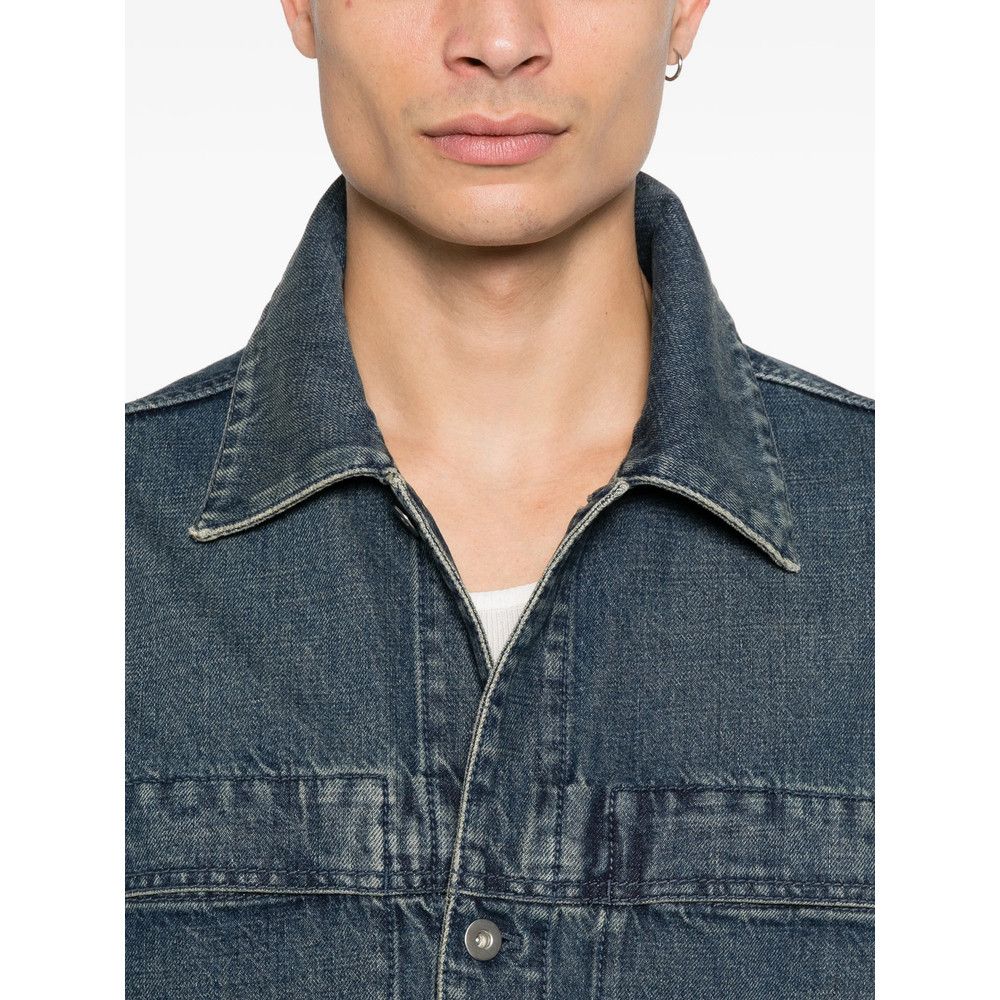 Jil Sander Jil Sander BLUE Jackets - Denim Jackets Size US L / EU 52-54 / 3 - 2 Thumbnail