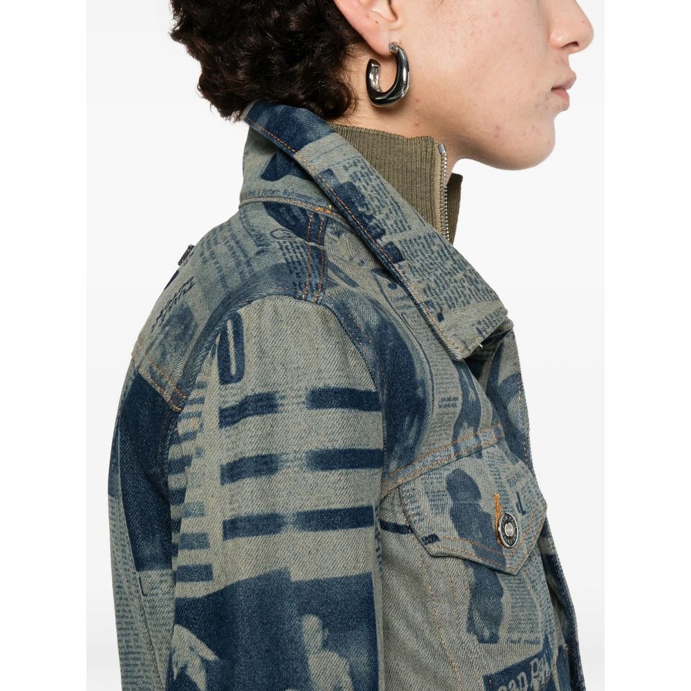 Jean Paul Gaultier Jean Paul Gaultier BLUE Jackets - Denim Jackets Size S / US 4 / IT 40 - 4 Thumbnail