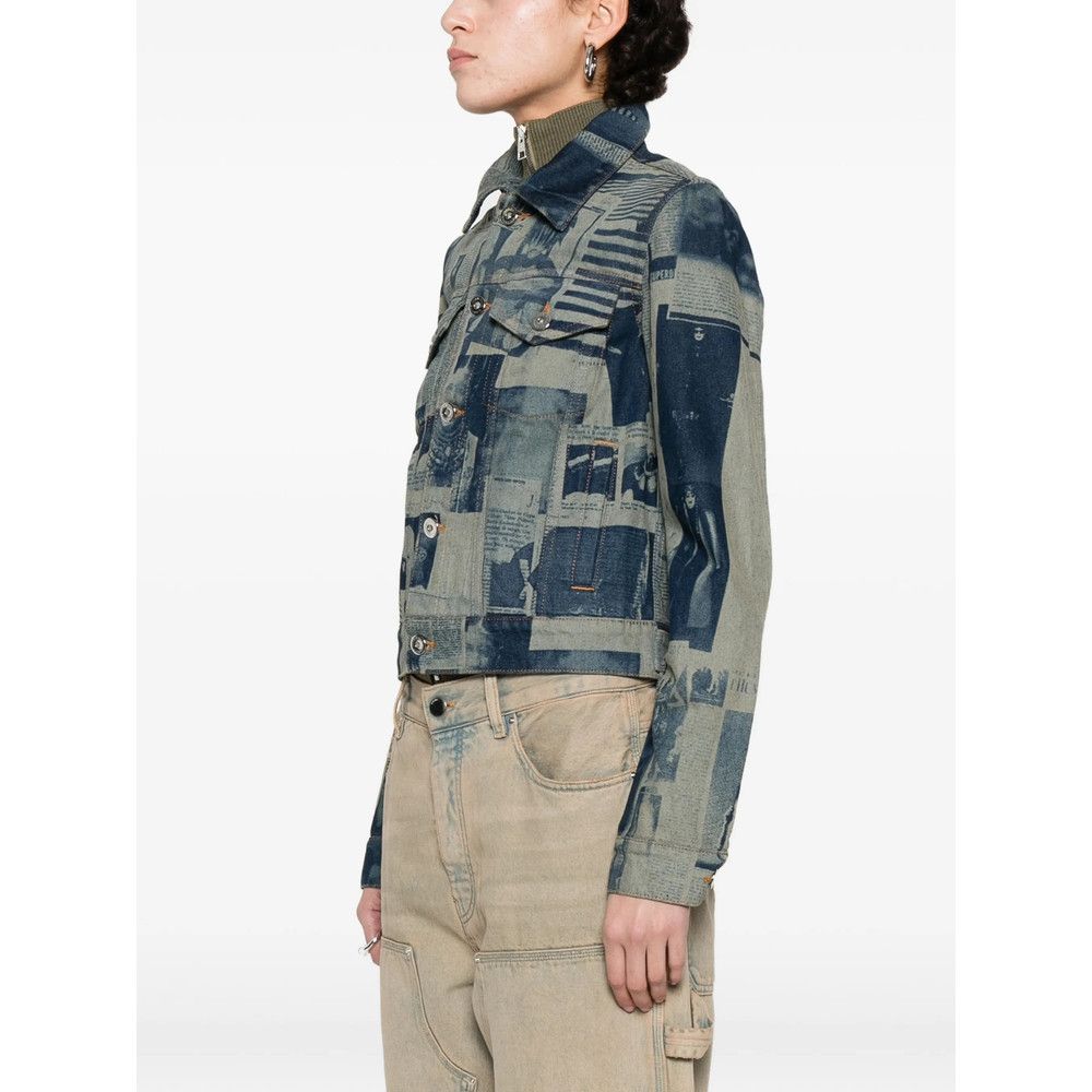 Jean Paul Gaultier Jean Paul Gaultier BLUE Jackets - Denim Jackets Size S / US 4 / IT 40 - 5 Thumbnail