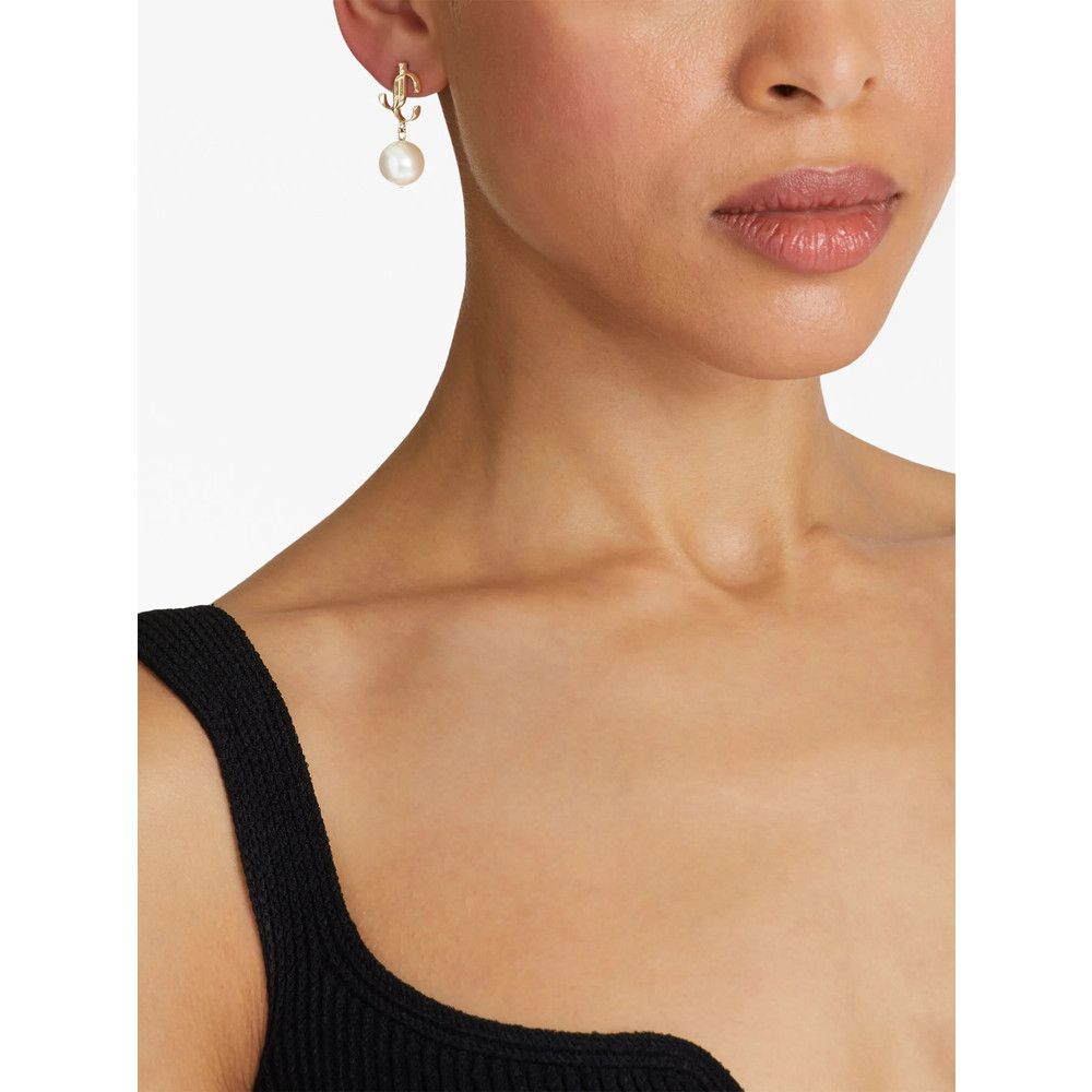 Jimmy Choo Jimmy Choo GOLD Earrings Size ONE SIZE - 5 Thumbnail