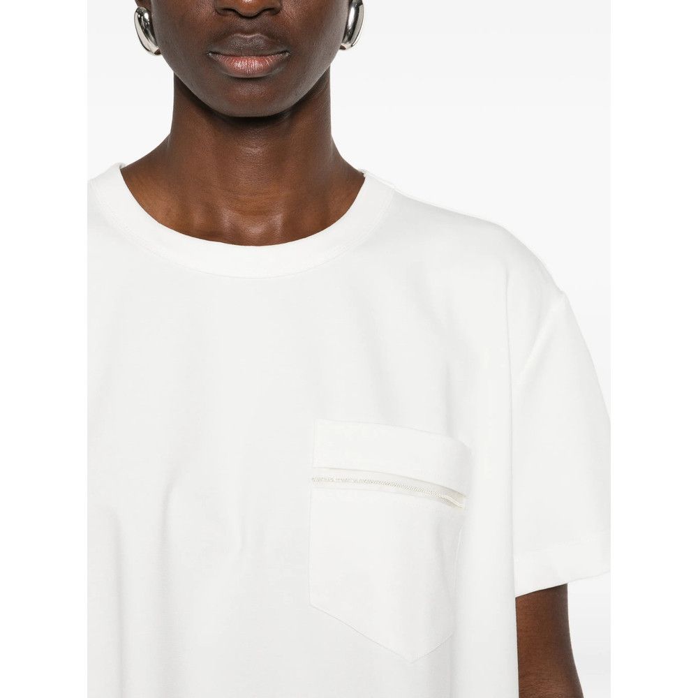 Fabiana Filippi Fabiana Filippi WHITE Tops - T-shirts & Jerseys Size M / US 6-8 / IT 42-44 - 2 Thumbnail