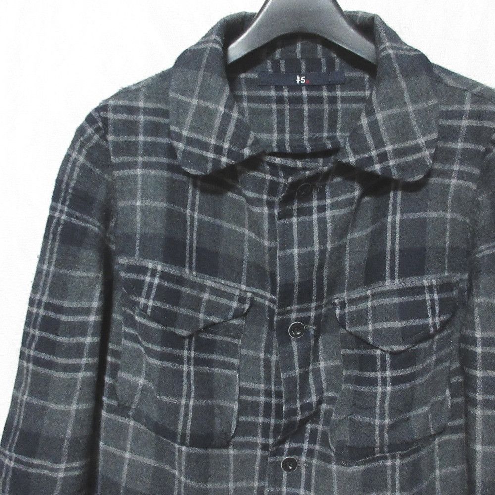 Other 45 45R Check Wool Shirt Textile Tops DUTY FREE for USA Size ONE SIZE - 3 Thumbnail