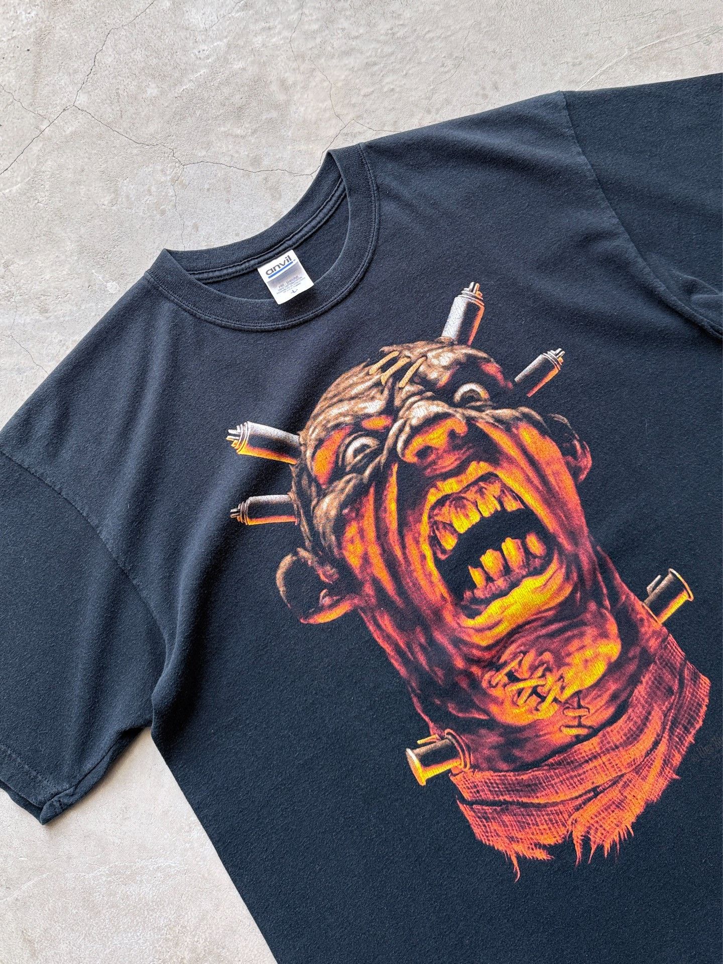 Vintage Vintage 00s Wes Benscoter Frankenstein Tee Size US L / EU 52-54 / 3 - 3 Thumbnail