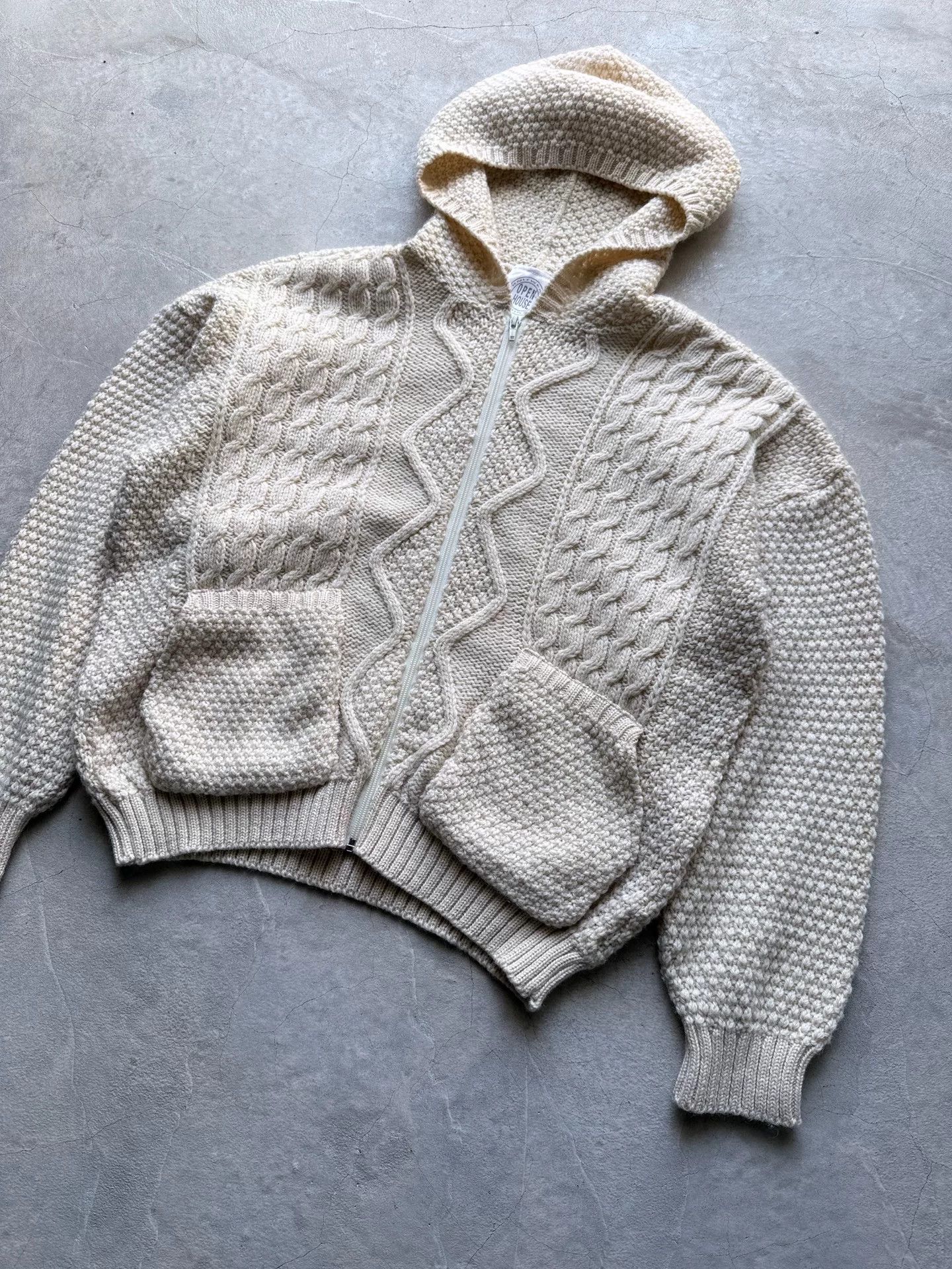 Vintage Vintage 90s Open House Zipup Sweater Size US M / EU 48-50 / 2 - 2 Thumbnail