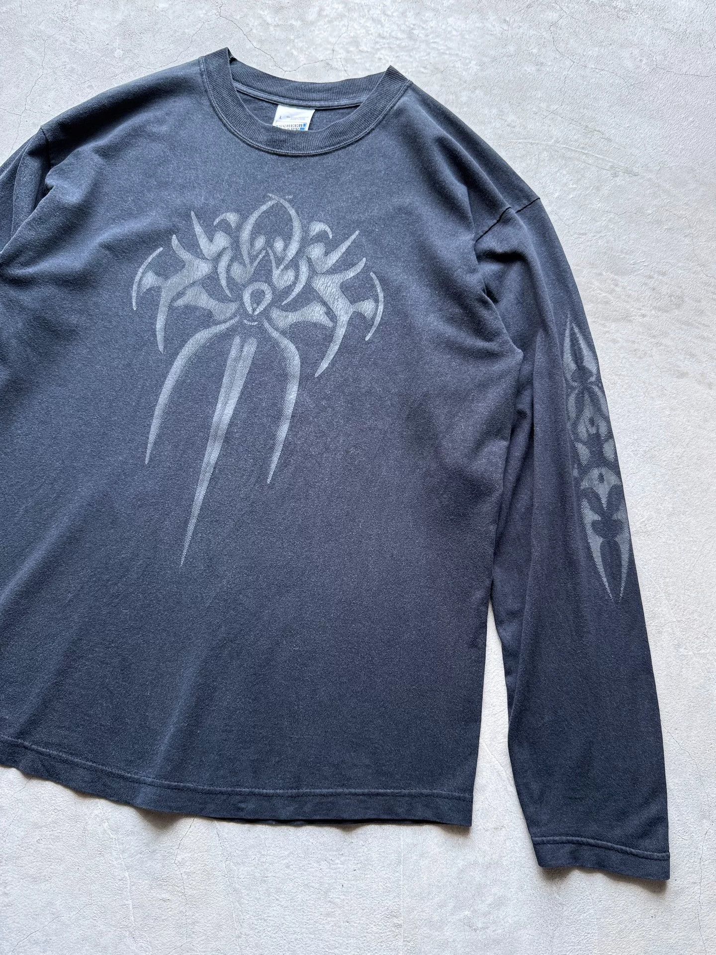 Vintage Vintage 90s Tribal Totem Graphic Longsleeve Tee Size US L / EU 52-54 / 3 - 3 Thumbnail
