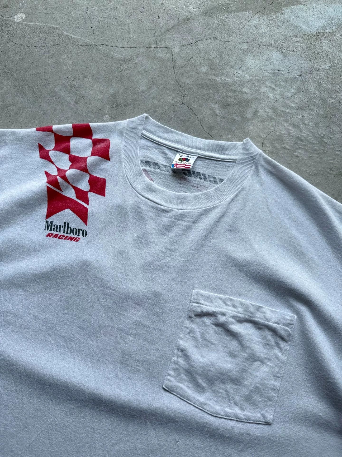 Vintage Vintage 90s Marlboro Racing Pocket Tee Size US XL / EU 56 / 4 - 3 Thumbnail