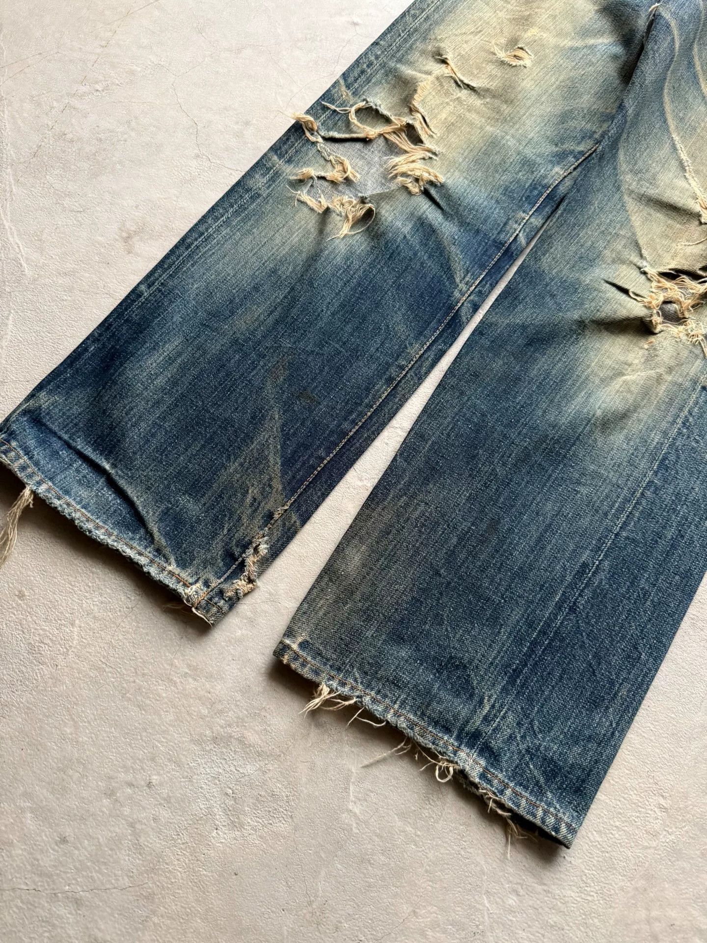Vintage Vintage 90s RetroCraft Distressed Straight Jeans Size US 30 / EU 46 - 2 Thumbnail