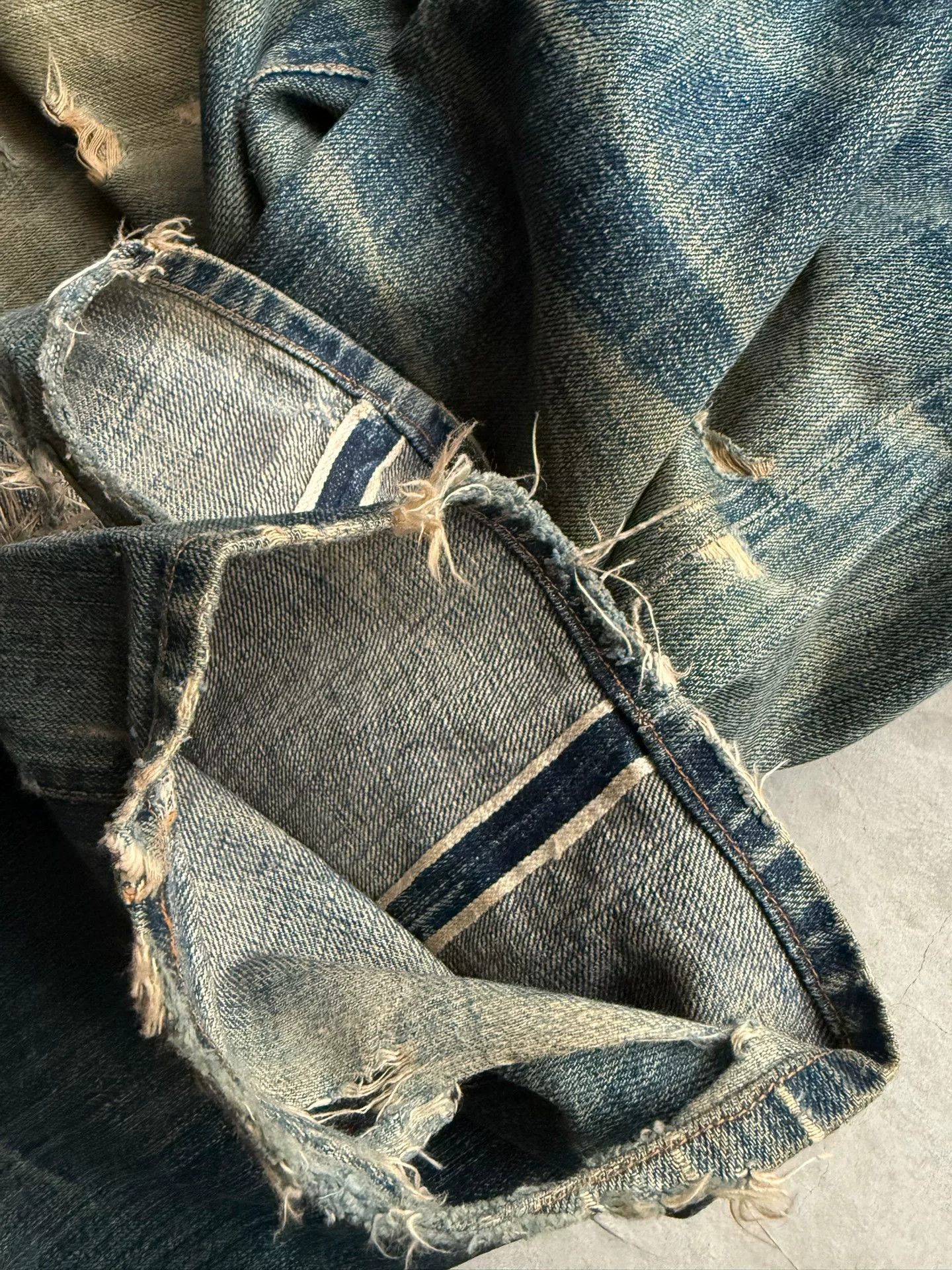 Vintage Vintage 90s RetroCraft Distressed Straight Jeans Size US 30 / EU 46 - 6 Thumbnail