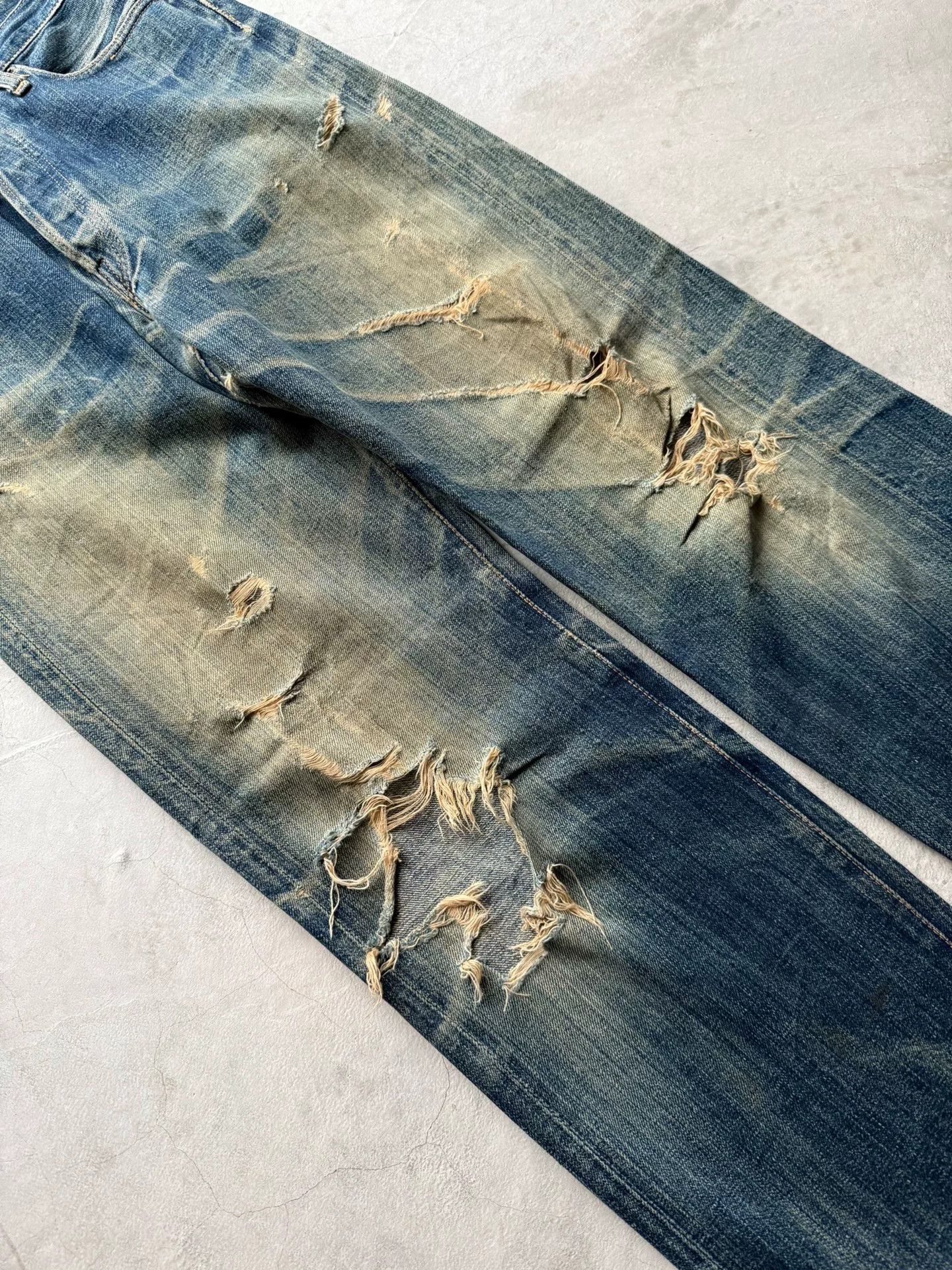 Vintage Vintage 90s RetroCraft Distressed Straight Jeans Size US 30 / EU 46 - 3 Thumbnail