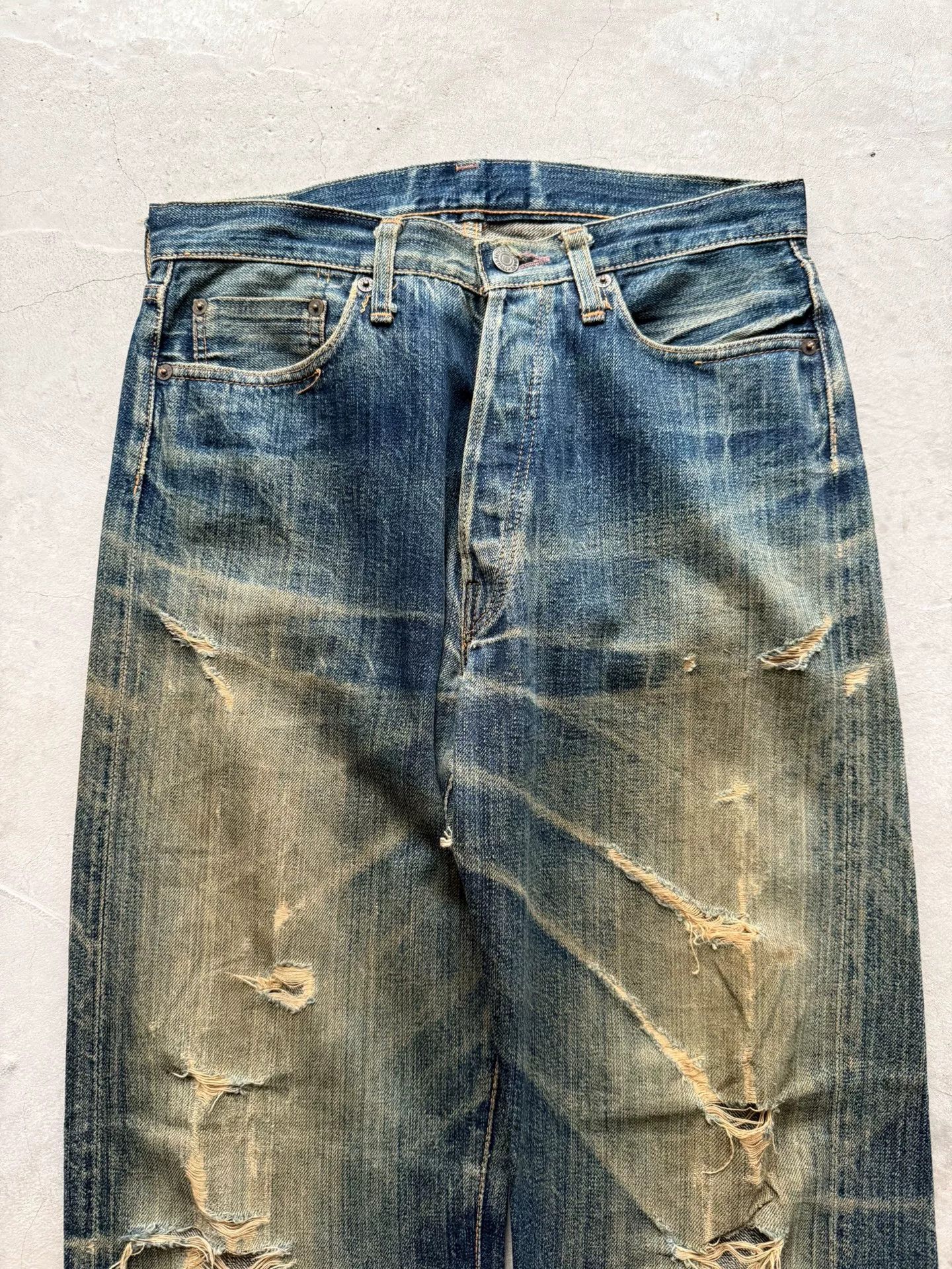 Vintage Vintage 90s RetroCraft Distressed Straight Jeans Size US 30 / EU 46 - 4 Thumbnail