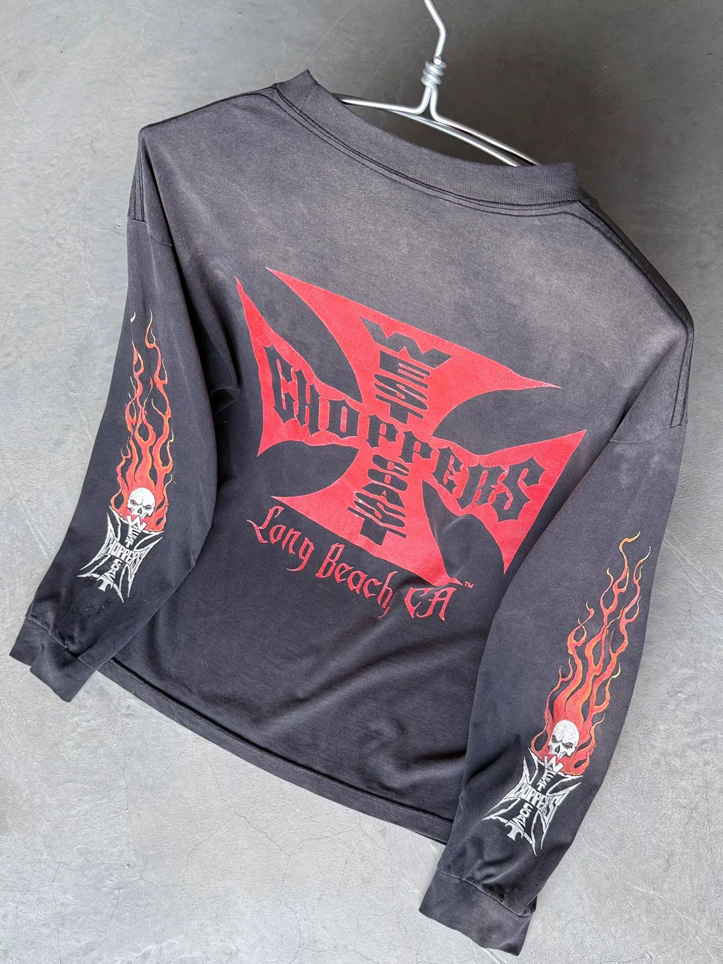 Vintage Vintage 00s West Coast Choppers Longsleeve Tee Size US L / EU 52-54 / 3 - 9 Thumbnail