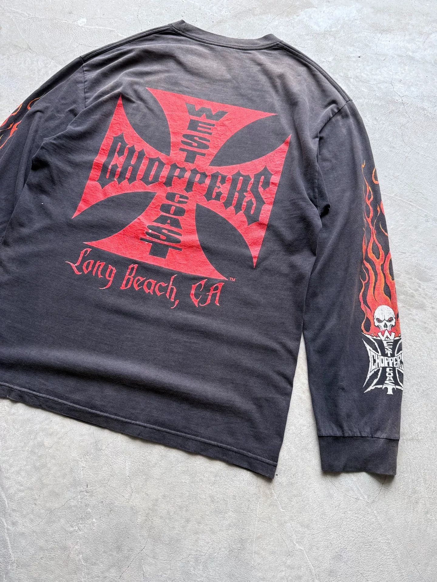 Vintage Vintage 00s West Coast Choppers Longsleeve Tee Size US L / EU 52-54 / 3 - 6 Thumbnail