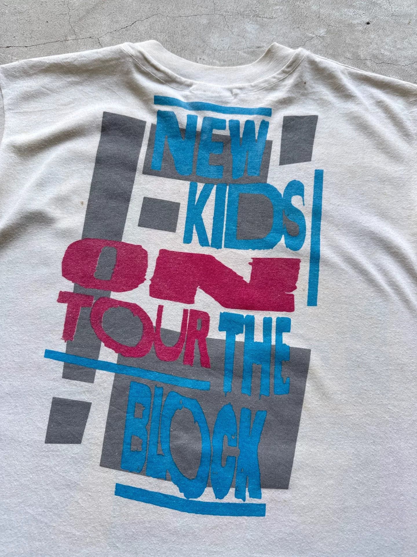 Vintage Vintage 80s NKOTB 1989 Tour Tee Size US M / EU 48-50 / 2 - 7 Thumbnail