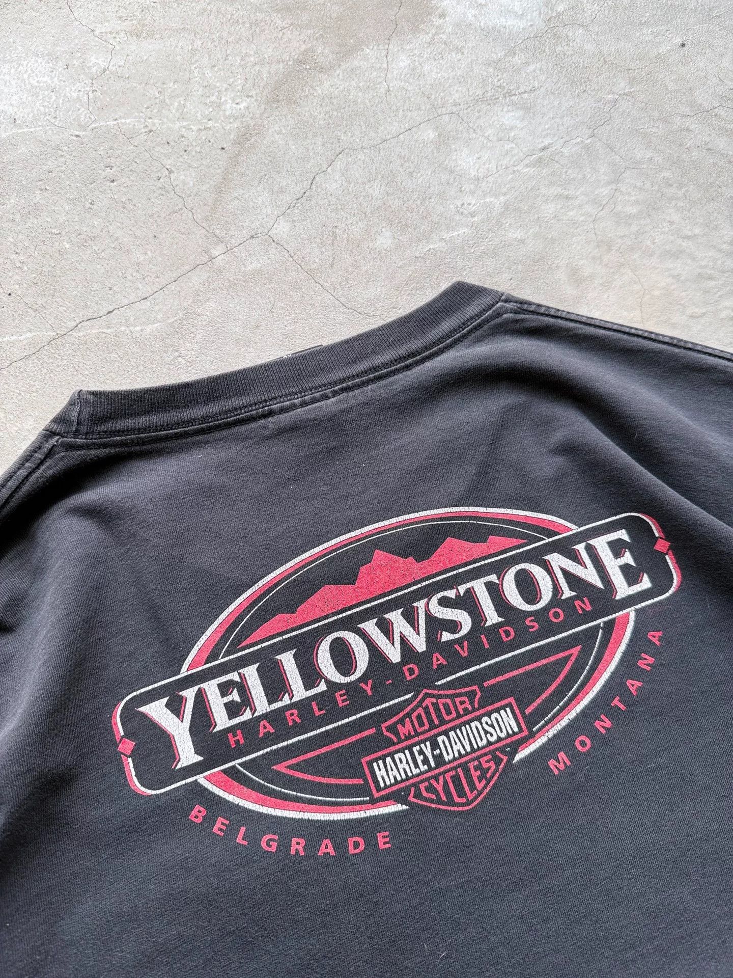 Vintage Vintage 00s Harley Davidson Yellowstone Tee Size US XL / EU 56 / 4 - 8 Thumbnail