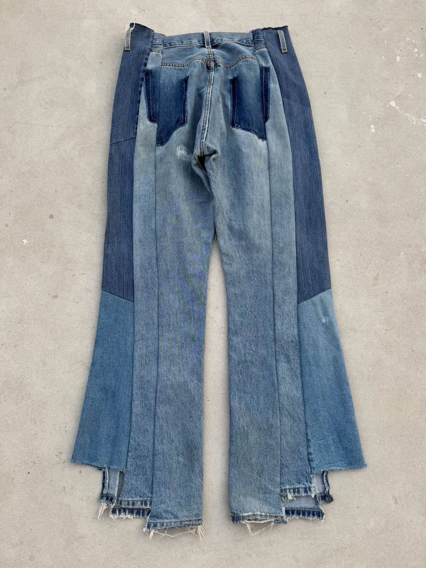 Vintage Vintage Remake Levis Deconstructed Flare Jeans Size US 32 / EU 48 - 7 Thumbnail