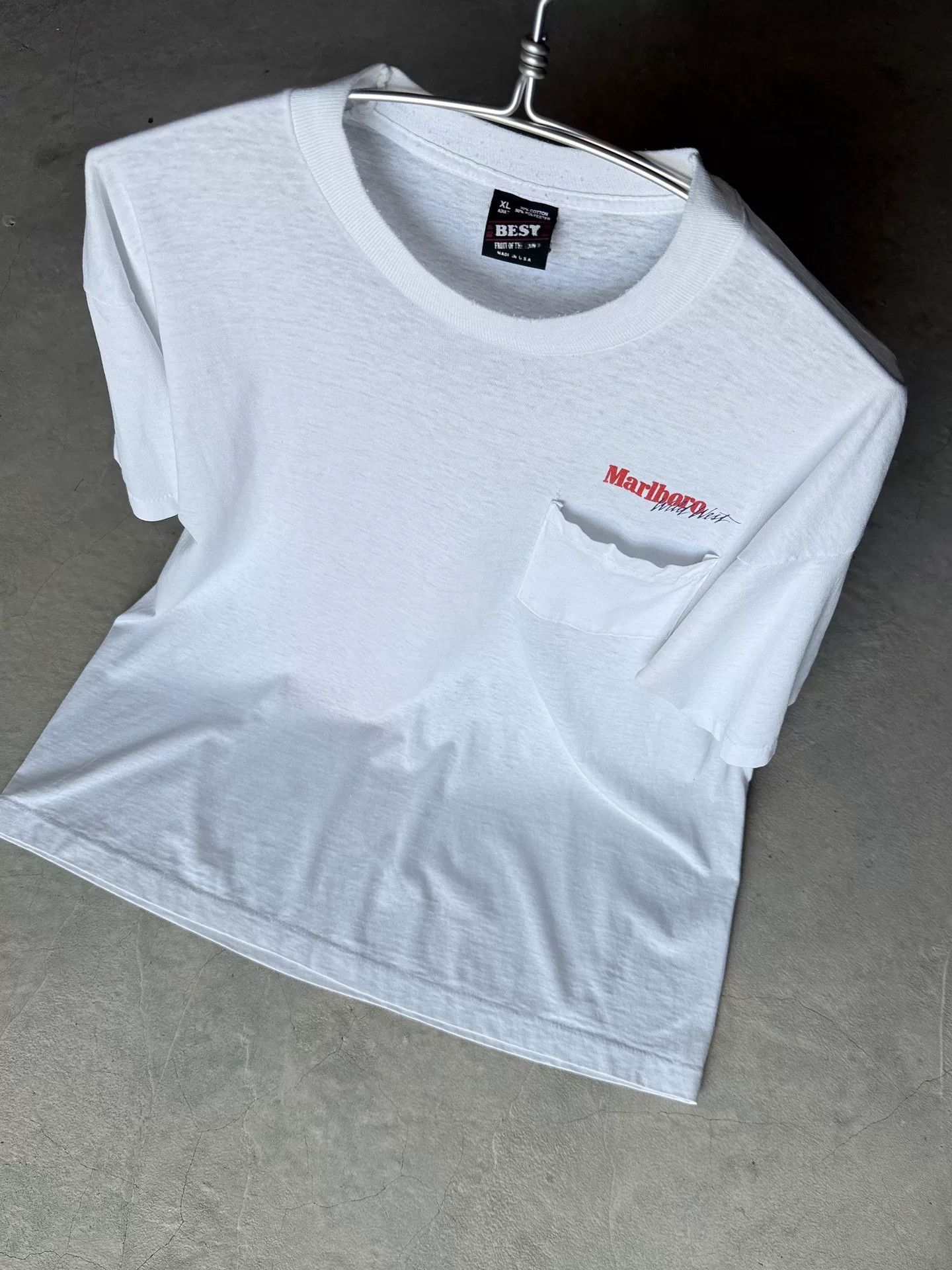 Vintage Vintage 90s Marlboro Cowboy Graphic Tee Size US XL / EU 56 / 4 - 8 Thumbnail