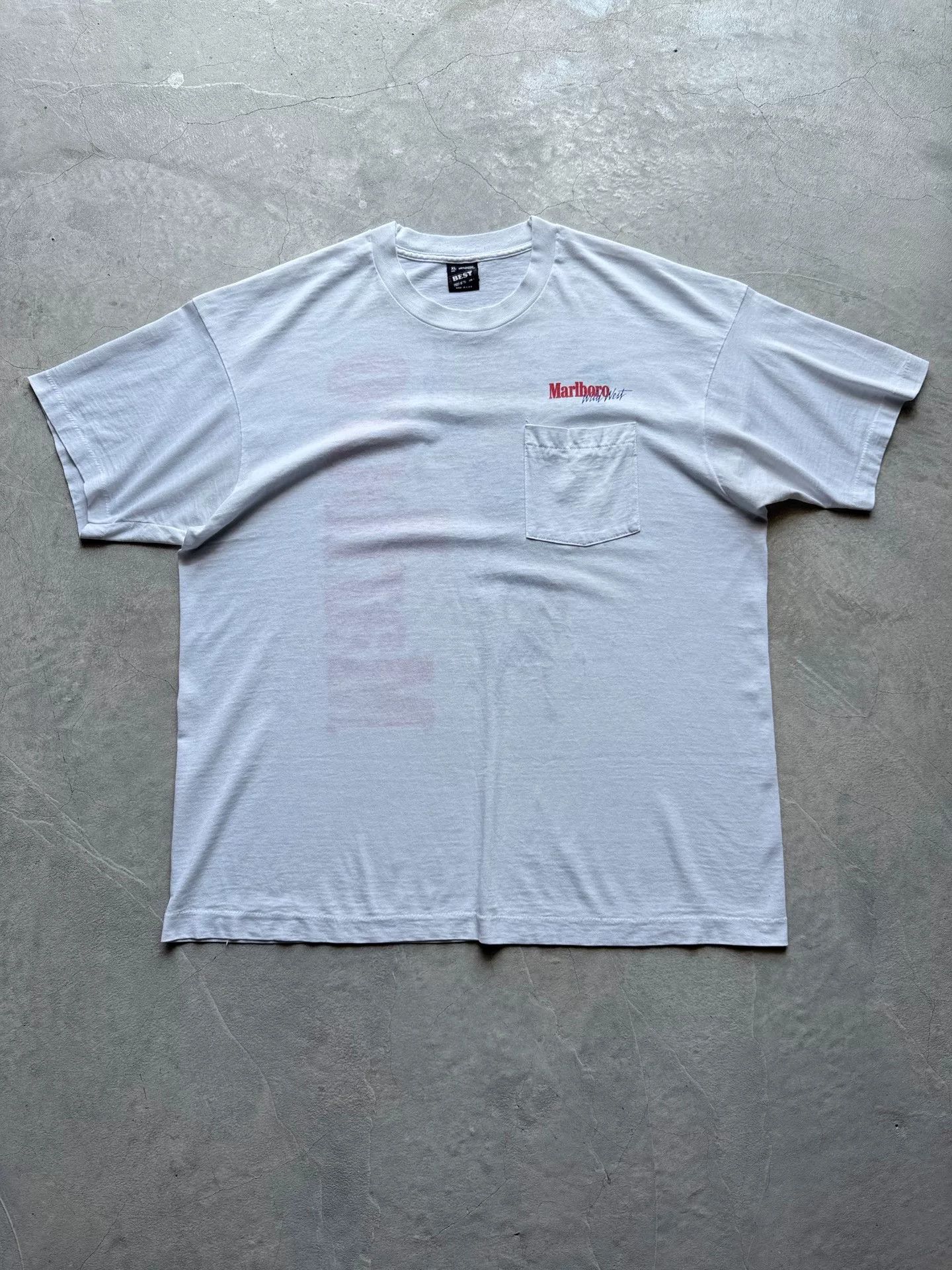 Vintage Vintage 90s Marlboro Cowboy Graphic Tee Size US XL / EU 56 / 4 - 2 Thumbnail