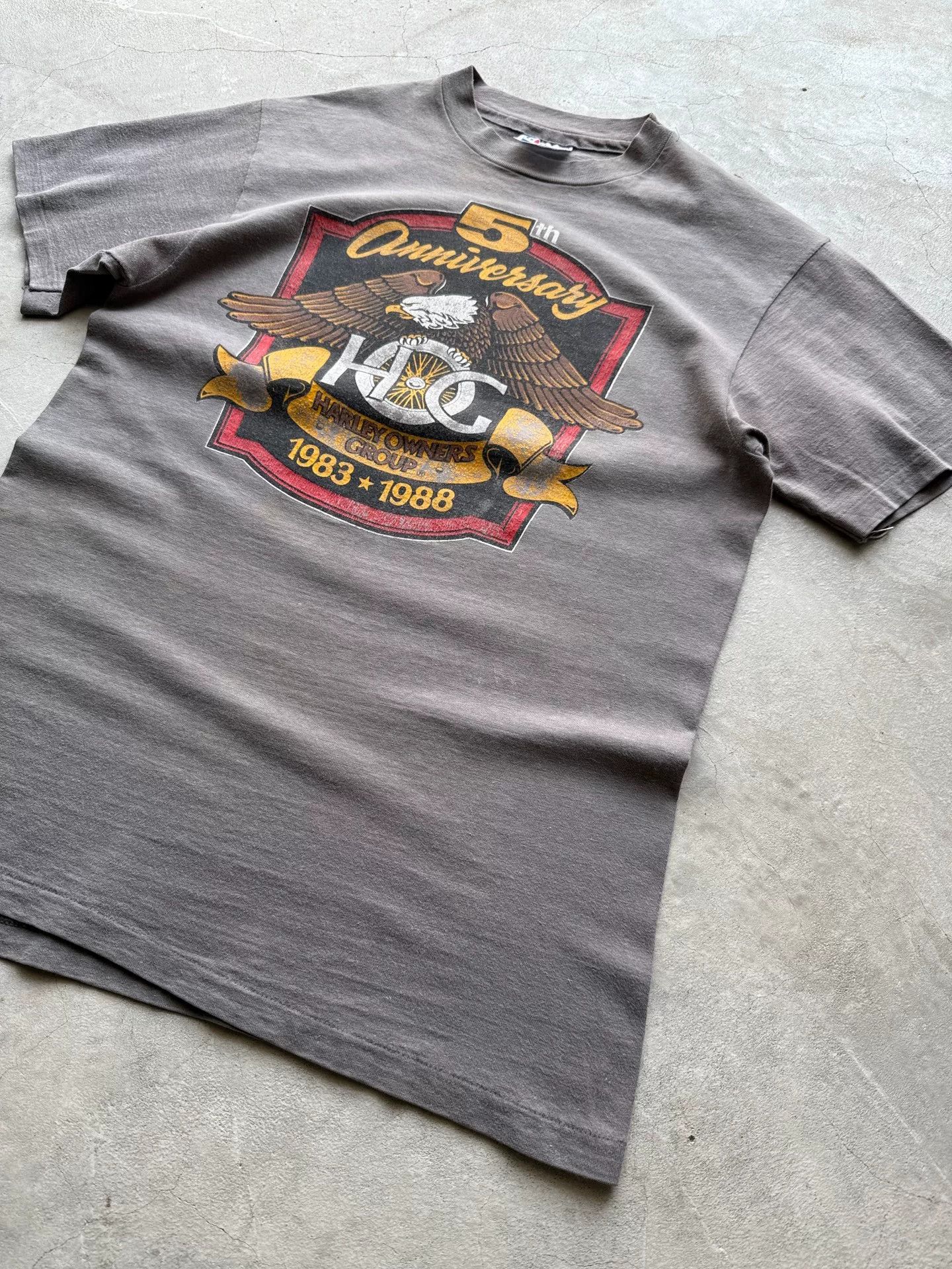 Vintage Vintage 80s Harley Davidson HOG 5th Anniversary Tee Size US M / EU 48-50 / 2 - 2 Thumbnail
