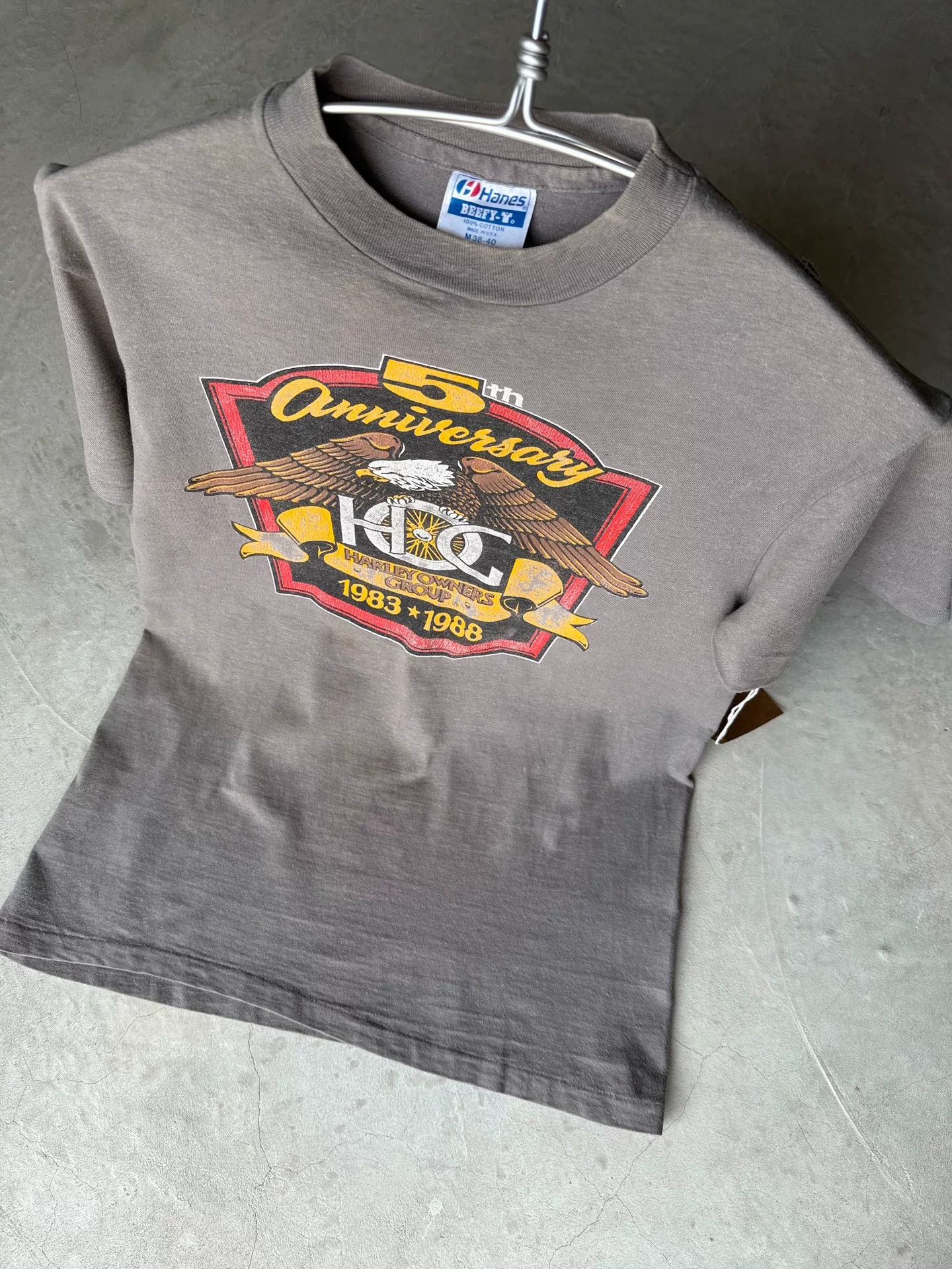 Vintage Vintage 80s Harley Davidson HOG 5th Anniversary Tee Size US M / EU 48-50 / 2 - 8 Thumbnail