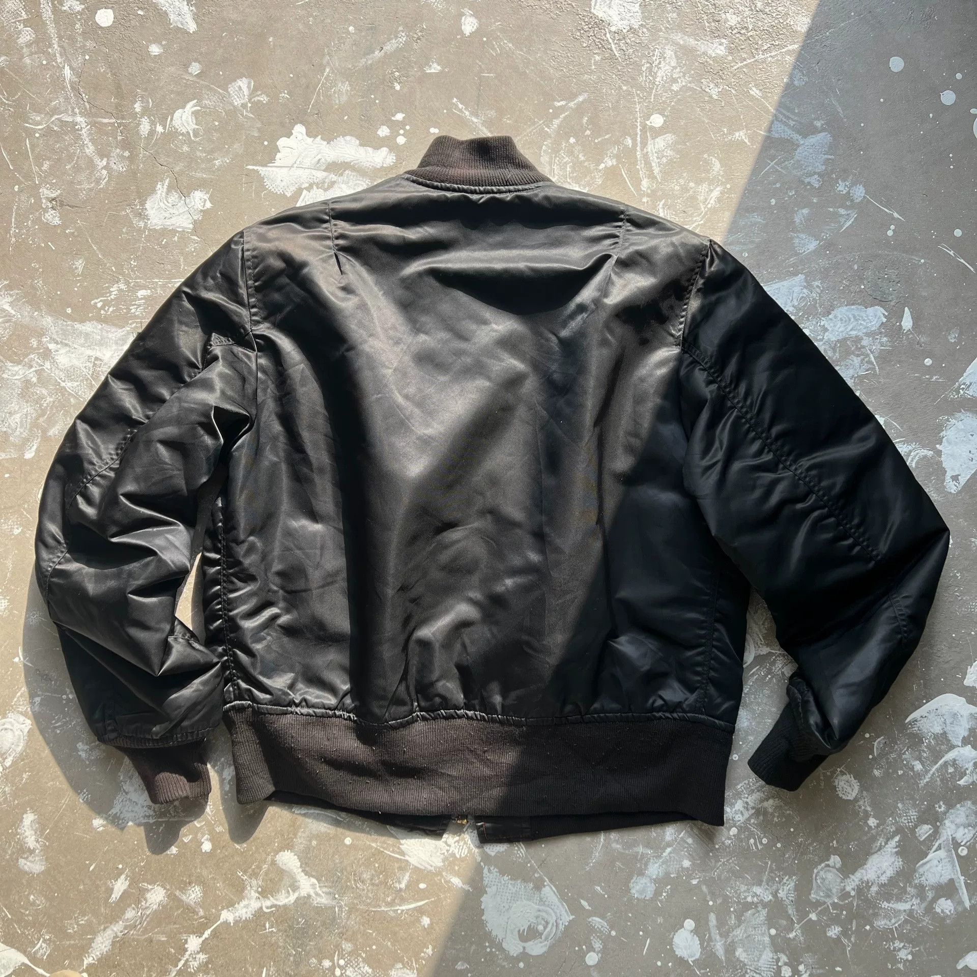 Vintage Vintage 80s MA-1 Bomber Jacket Size US M / EU 48-50 / 2 - 2 Thumbnail