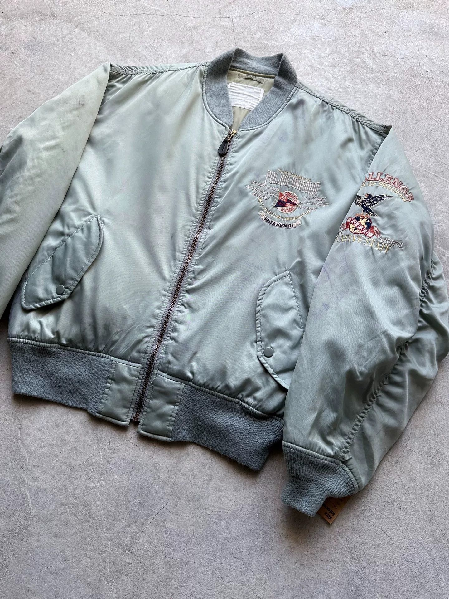Vintage Vintage 90s MACHOPE Ma-1 Bomber Jacket Size US L / EU 52-54 / 3 - 2 Thumbnail