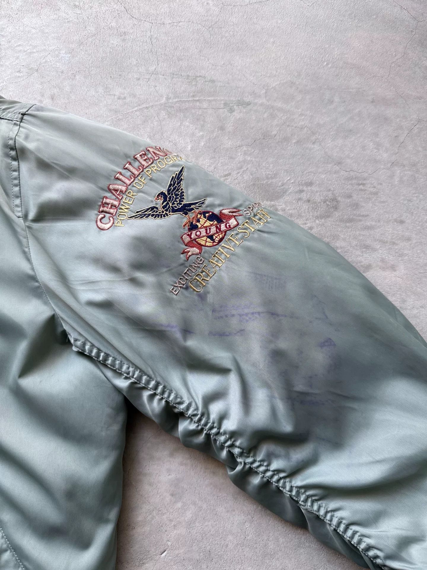 Vintage Vintage 90s MACHOPE Ma-1 Bomber Jacket Size US L / EU 52-54 / 3 - 4 Thumbnail