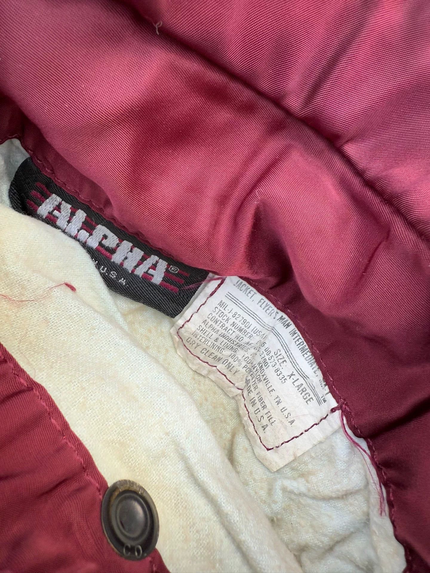 Vintage Vintage Alpha MA-1 Bomber Jacket Size US XL / EU 56 / 4 - 6 Thumbnail
