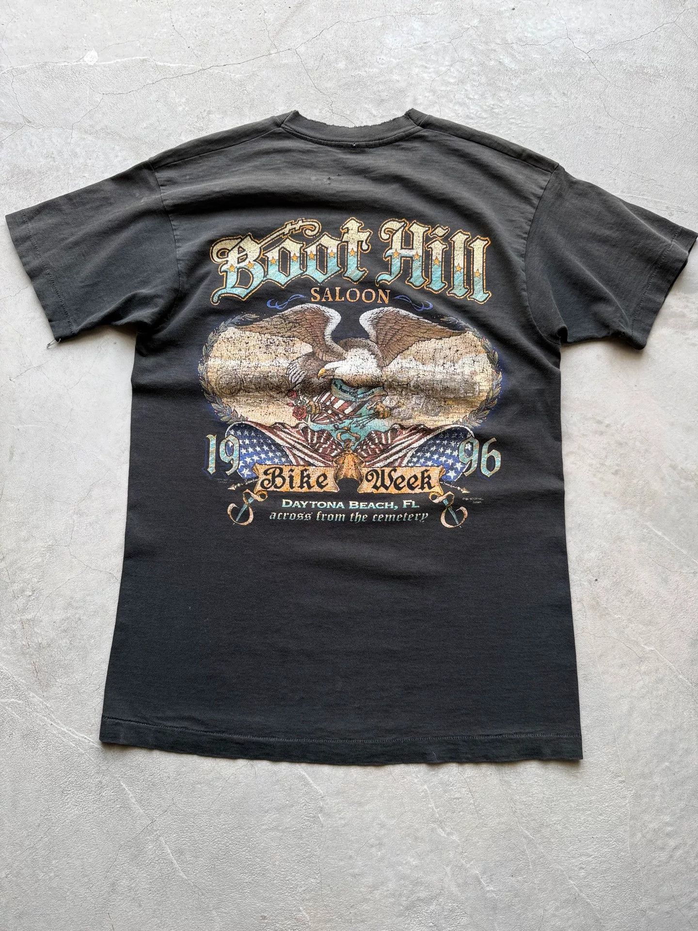 Vintage Vintage 90s Boot Hill Saloon Pocket Tee Size US L / EU 52-54 / 3 - 6 Thumbnail