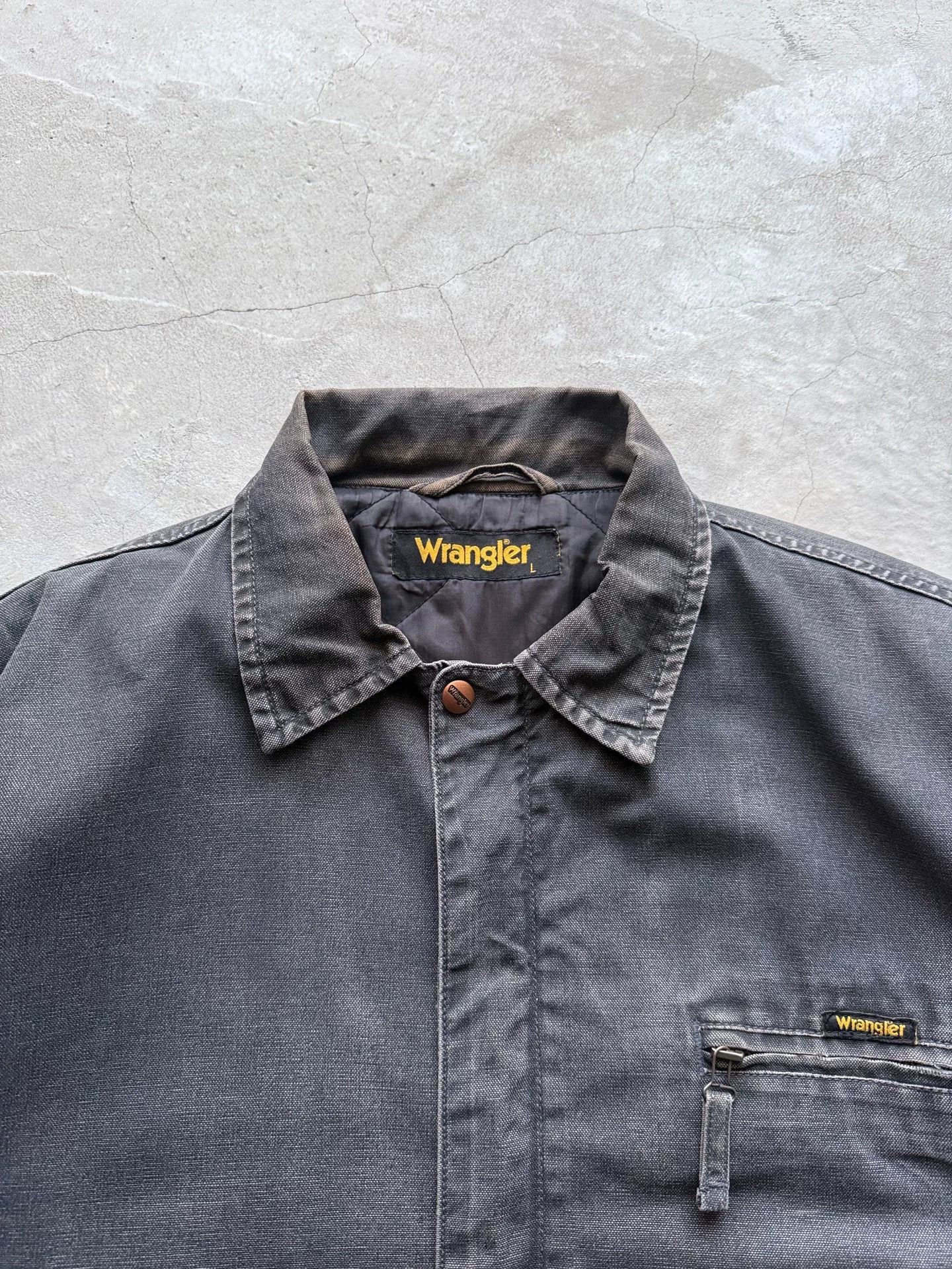 Vintage Vintage 90s Wrangler Work Jacket Size US L / EU 52-54 / 3 - 3 Thumbnail