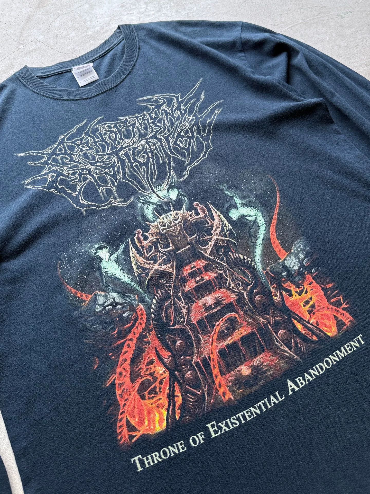 Vintage Vintage 00s Abhorrent Castigation Band Tee Size US L / EU 52-54 / 3 - 3 Thumbnail