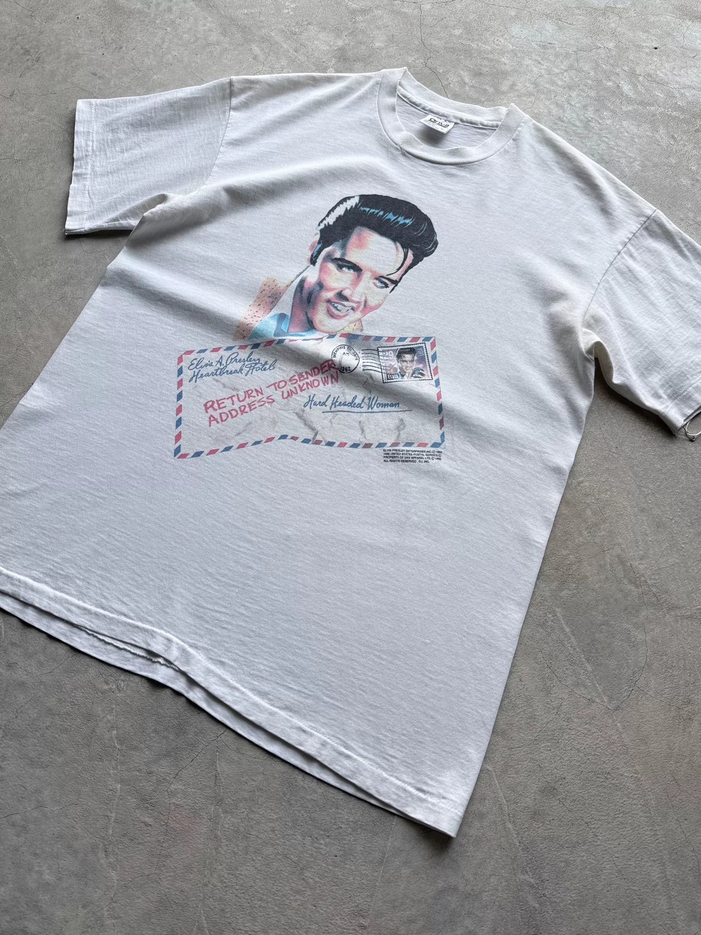 Vintage Vintage 90s Elvis Presley Tee Size US L / EU 52-54 / 3 - 2 Thumbnail