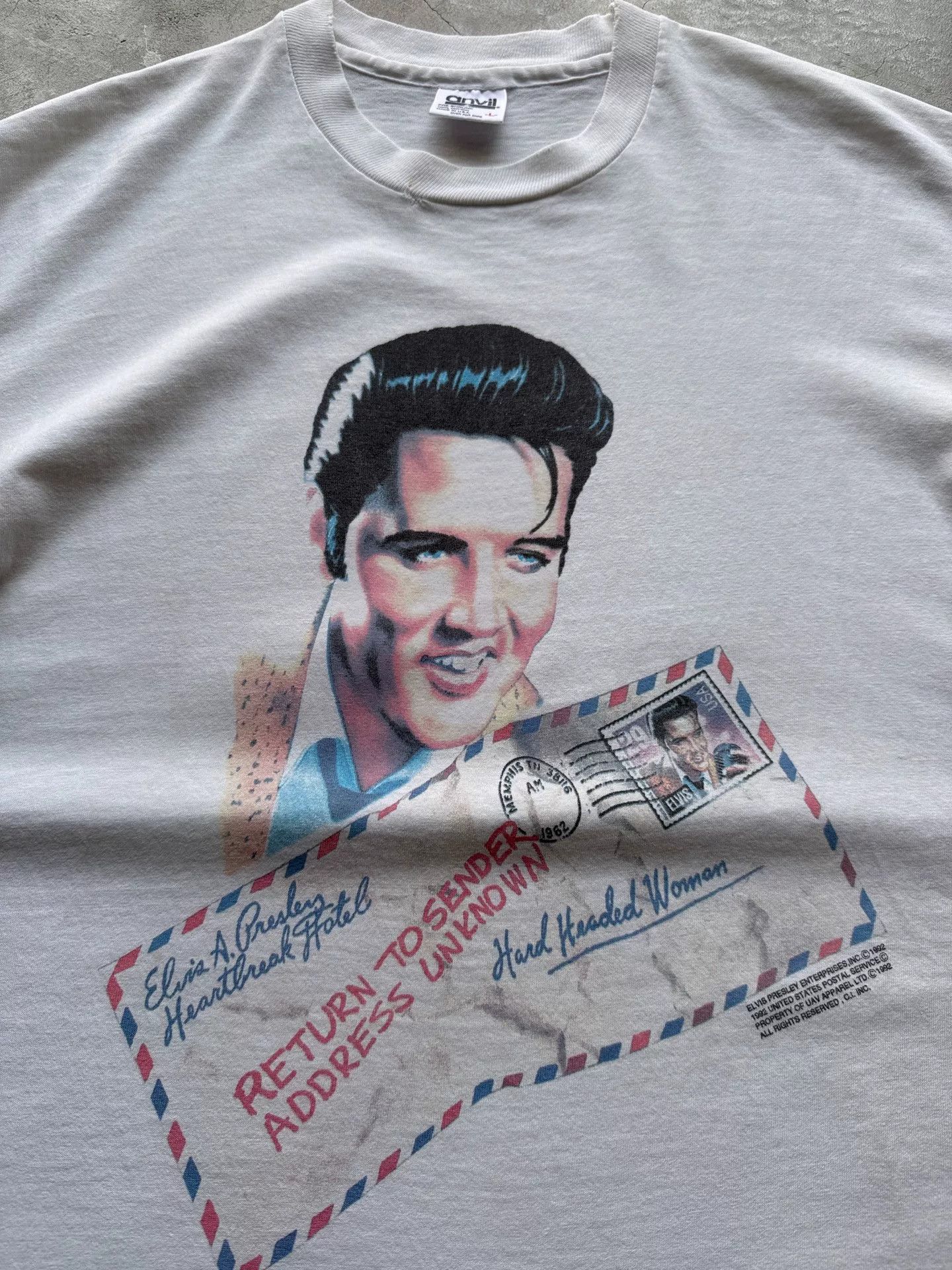 Vintage Vintage 90s Elvis Presley Tee Size US L / EU 52-54 / 3 - 3 Thumbnail