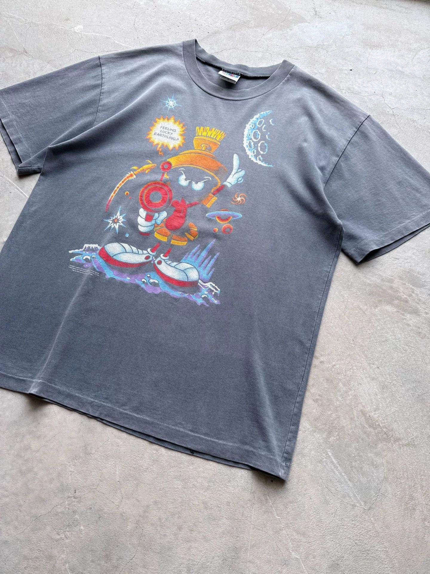 Vintage Vintage 90s Marvin The Martian T-shirt Size US L / EU 52-54 / 3 - 2 Thumbnail