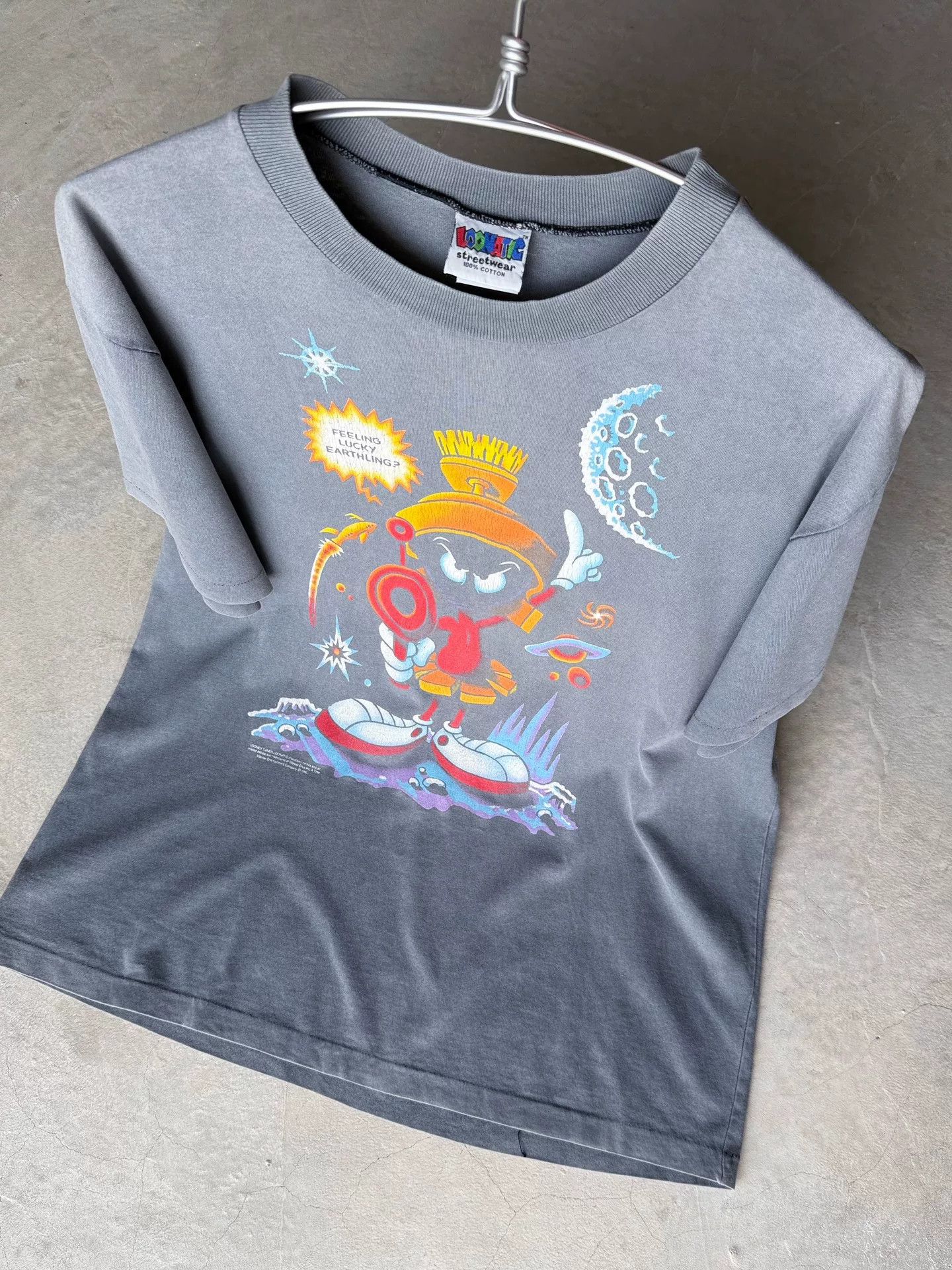Vintage Vintage 90s Marvin The Martian T-shirt Size US L / EU 52-54 / 3 - 9 Thumbnail