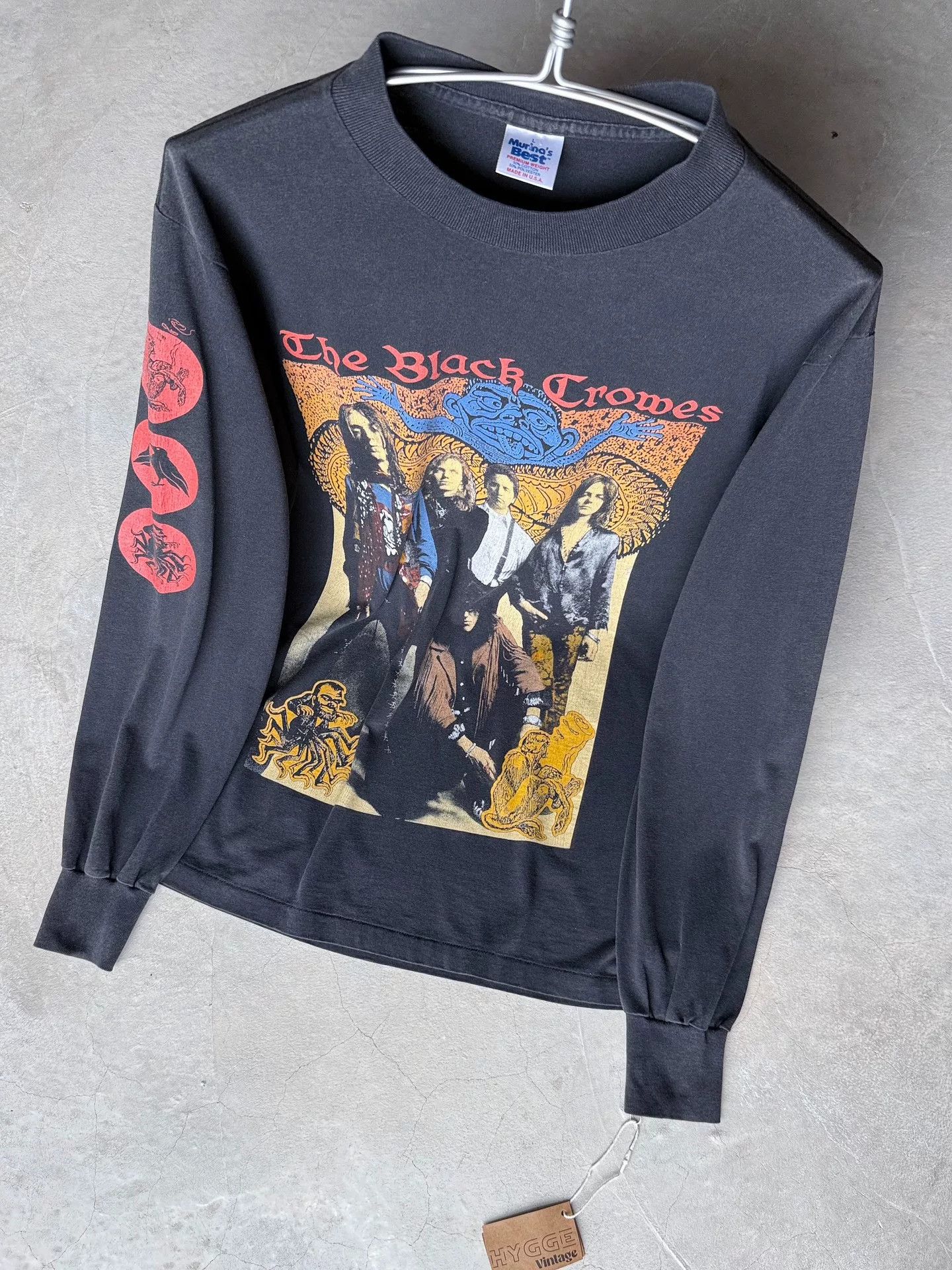 Vintage Vintage 80s The Black Crowes Band Tee Size US L / EU 52-54 / 3 - 8 Thumbnail