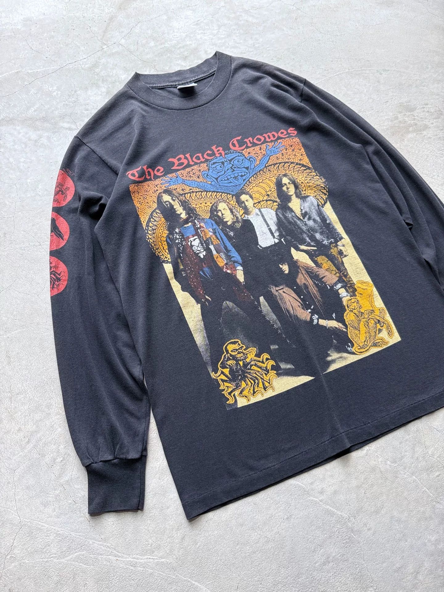Vintage Vintage 80s The Black Crowes Band Tee Size US L / EU 52-54 / 3 - 2 Thumbnail