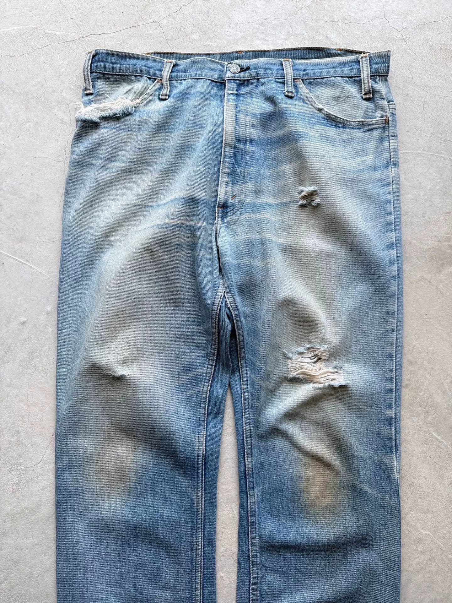 Vintage Vintage 60s JC Penney Distressed Straight Jeans Size US 36 / EU 52 - 3 Thumbnail