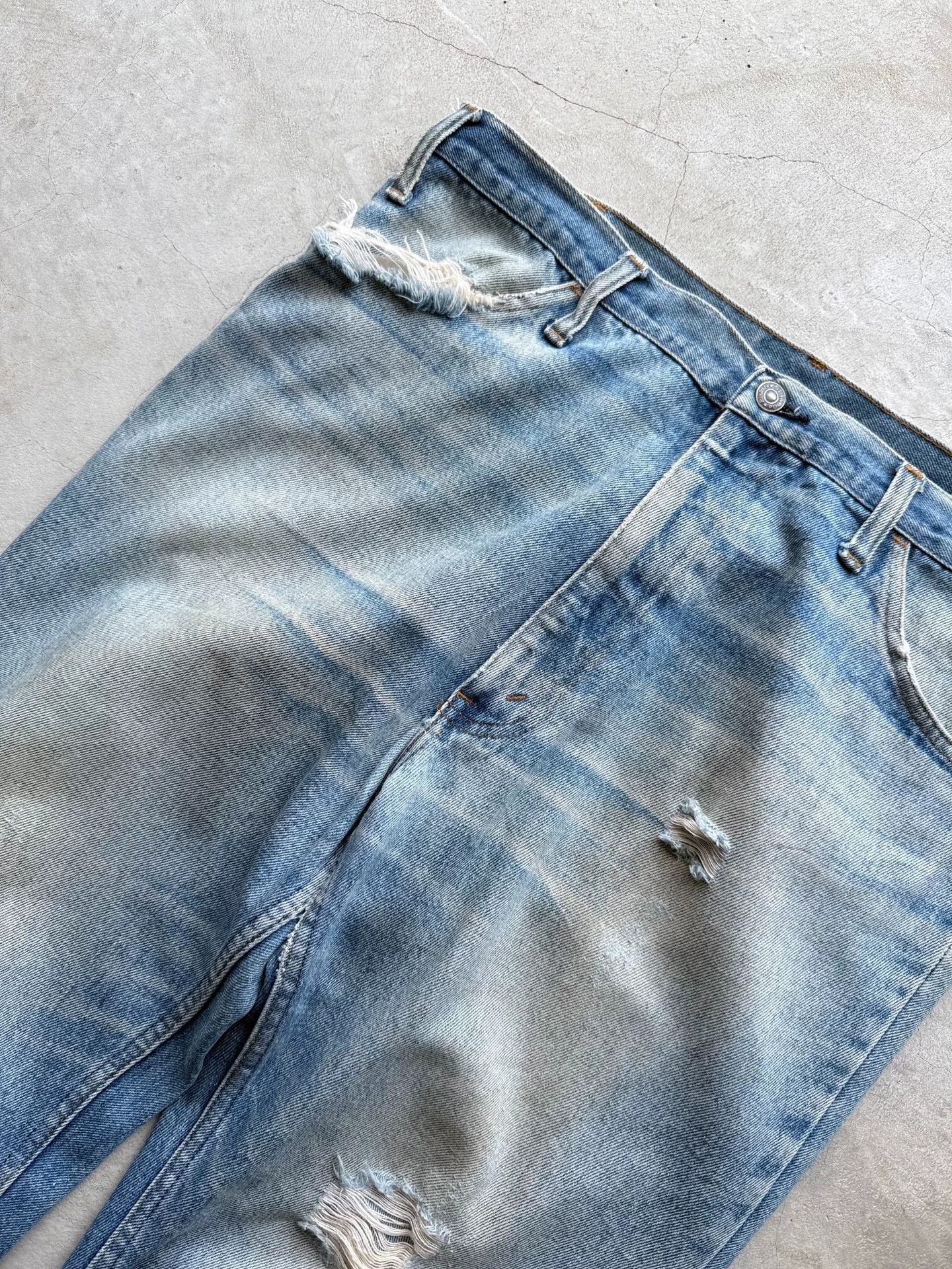 Vintage Vintage 60s JC Penney Distressed Straight Jeans Size US 36 / EU 52 - 4 Thumbnail
