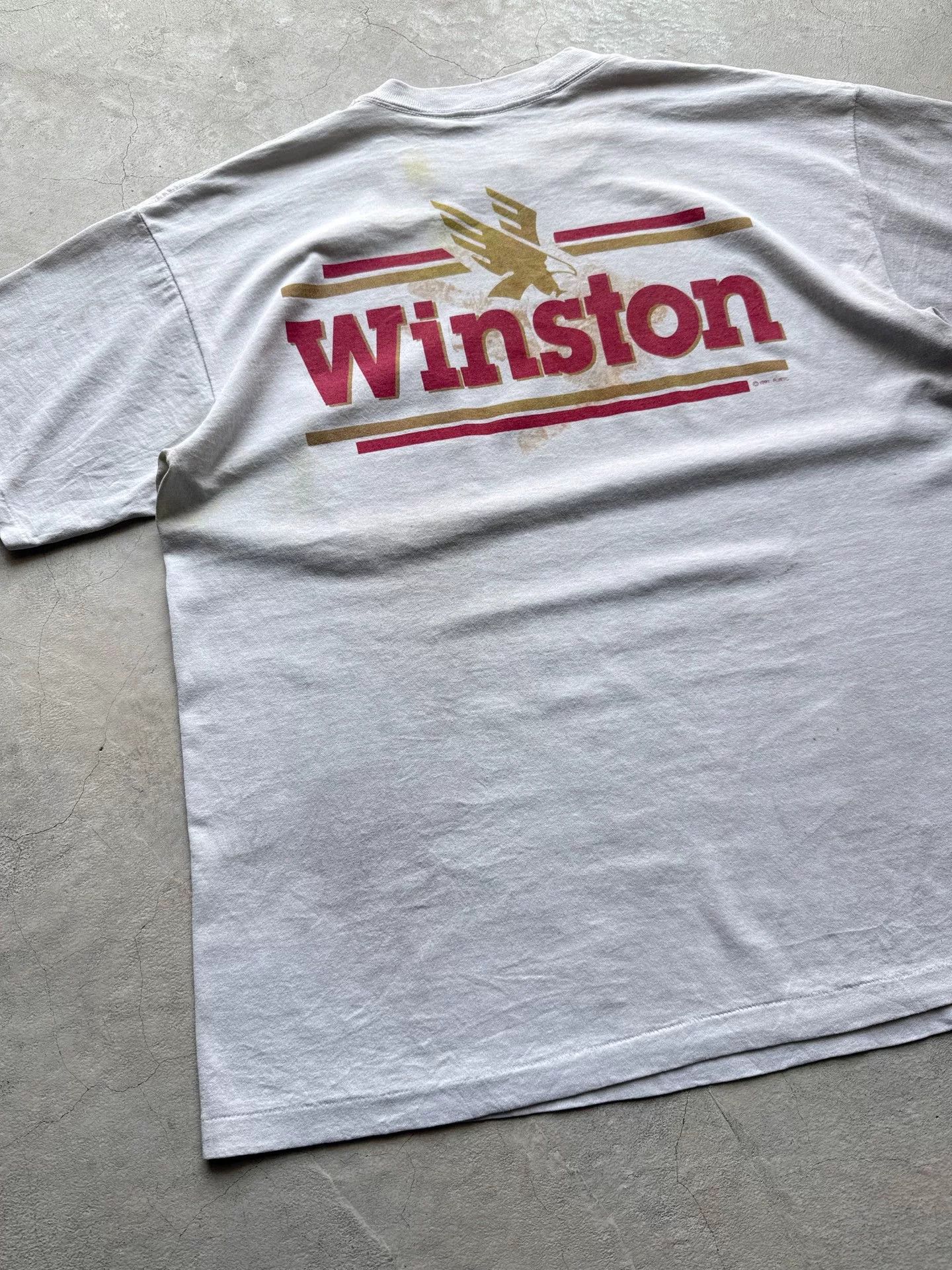 Vintage Vintage 90s Winston Cigarette Box Tee Size US L / EU 52-54 / 3 - 6 Thumbnail