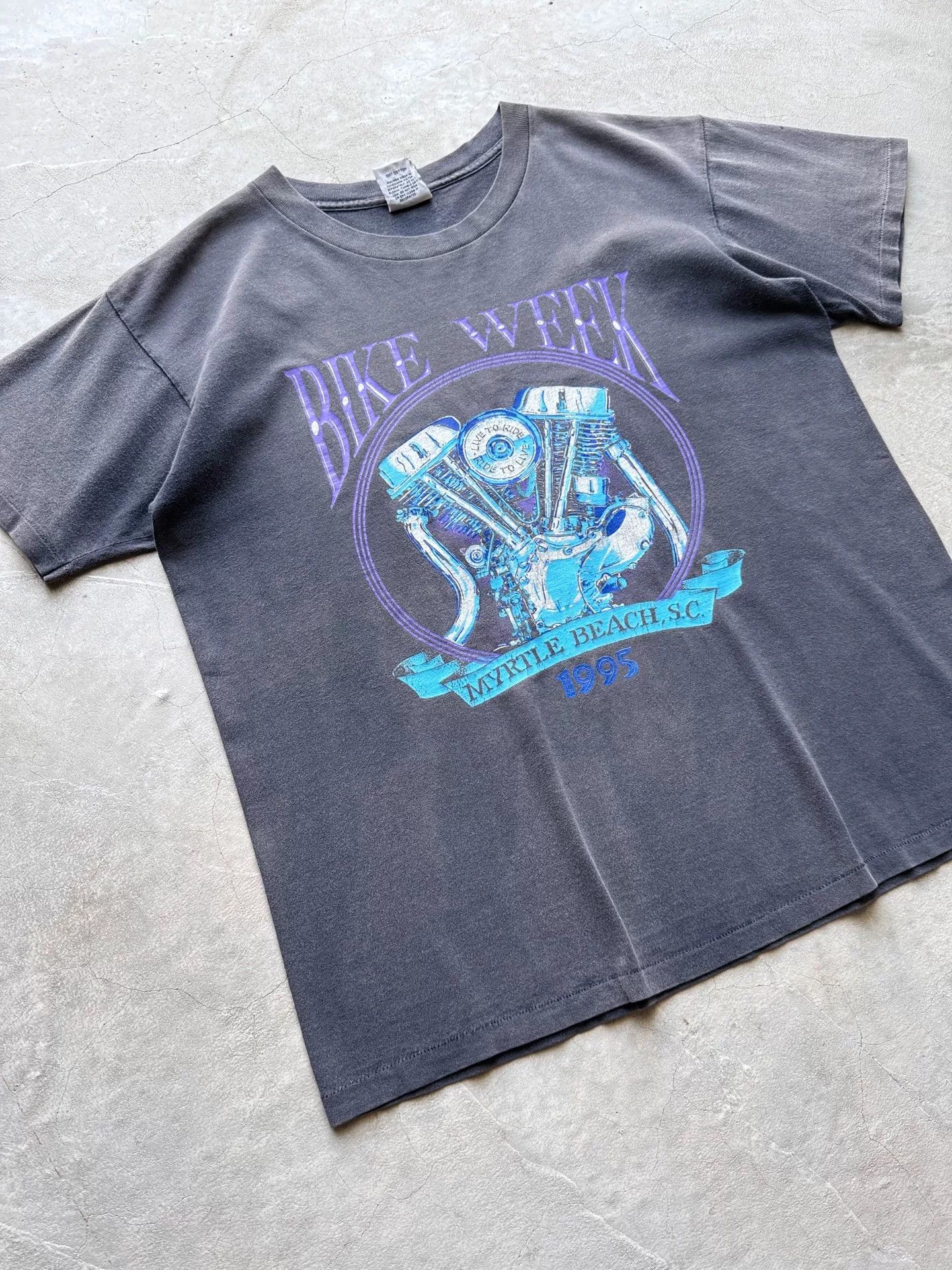Vintage Vintage 1995 Myrtle Beach Bike Week Tee Size US L / EU 52-54 / 3 - 2 Thumbnail