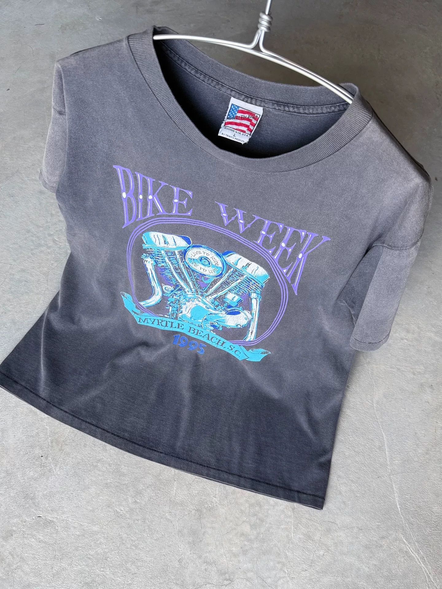 Vintage Vintage 1995 Myrtle Beach Bike Week Tee Size US L / EU 52-54 / 3 - 8 Thumbnail
