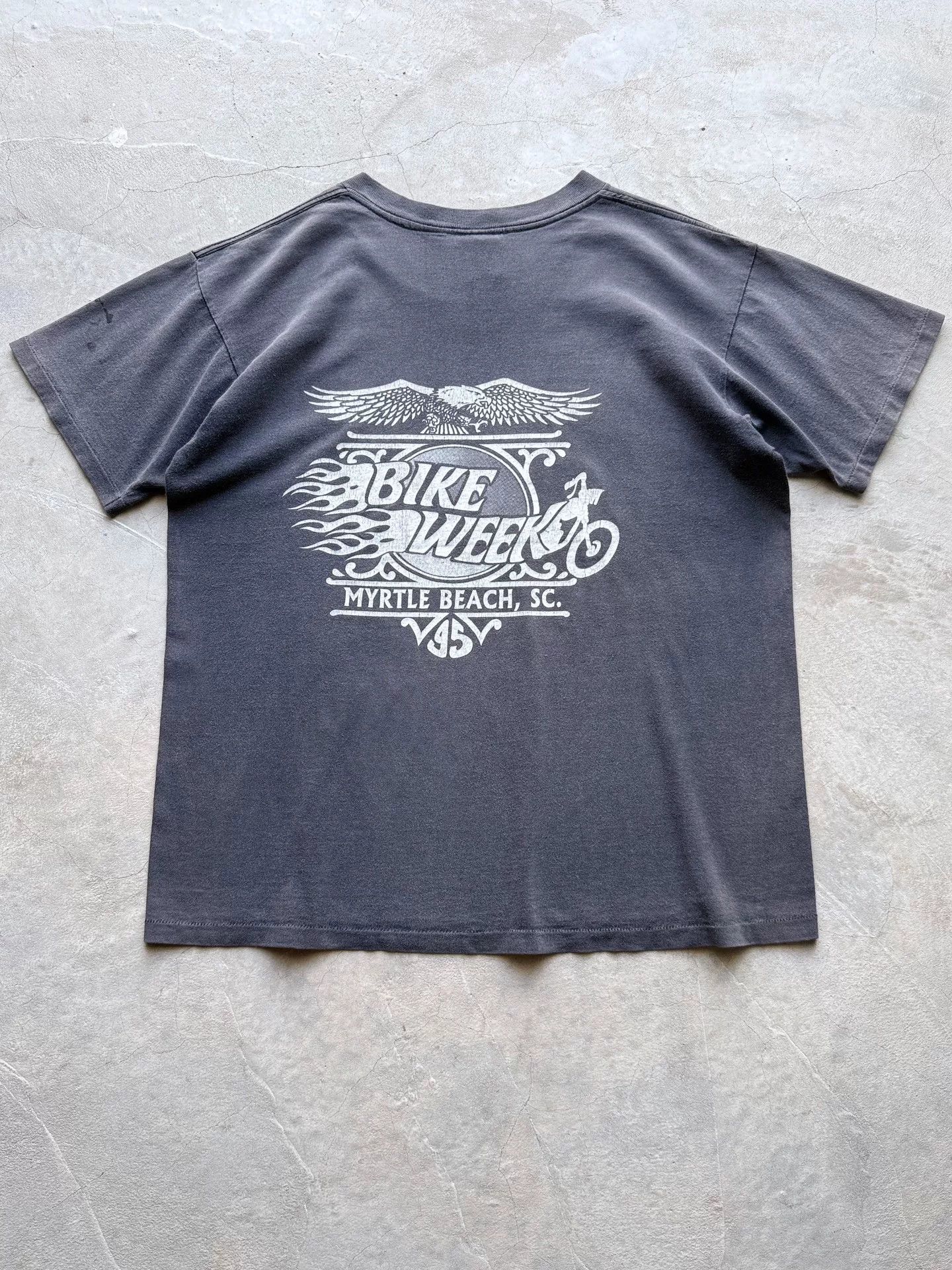 Vintage Vintage 1995 Myrtle Beach Bike Week Tee Size US L / EU 52-54 / 3 - 5 Thumbnail