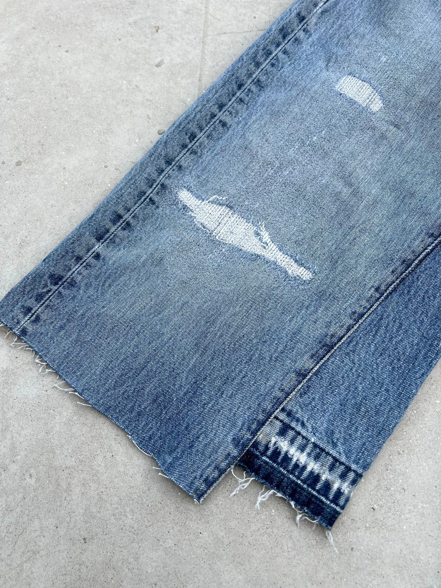Vintage Vintage 90s Levis Baggy Cropped Jeans Size US 33 - 4 Thumbnail