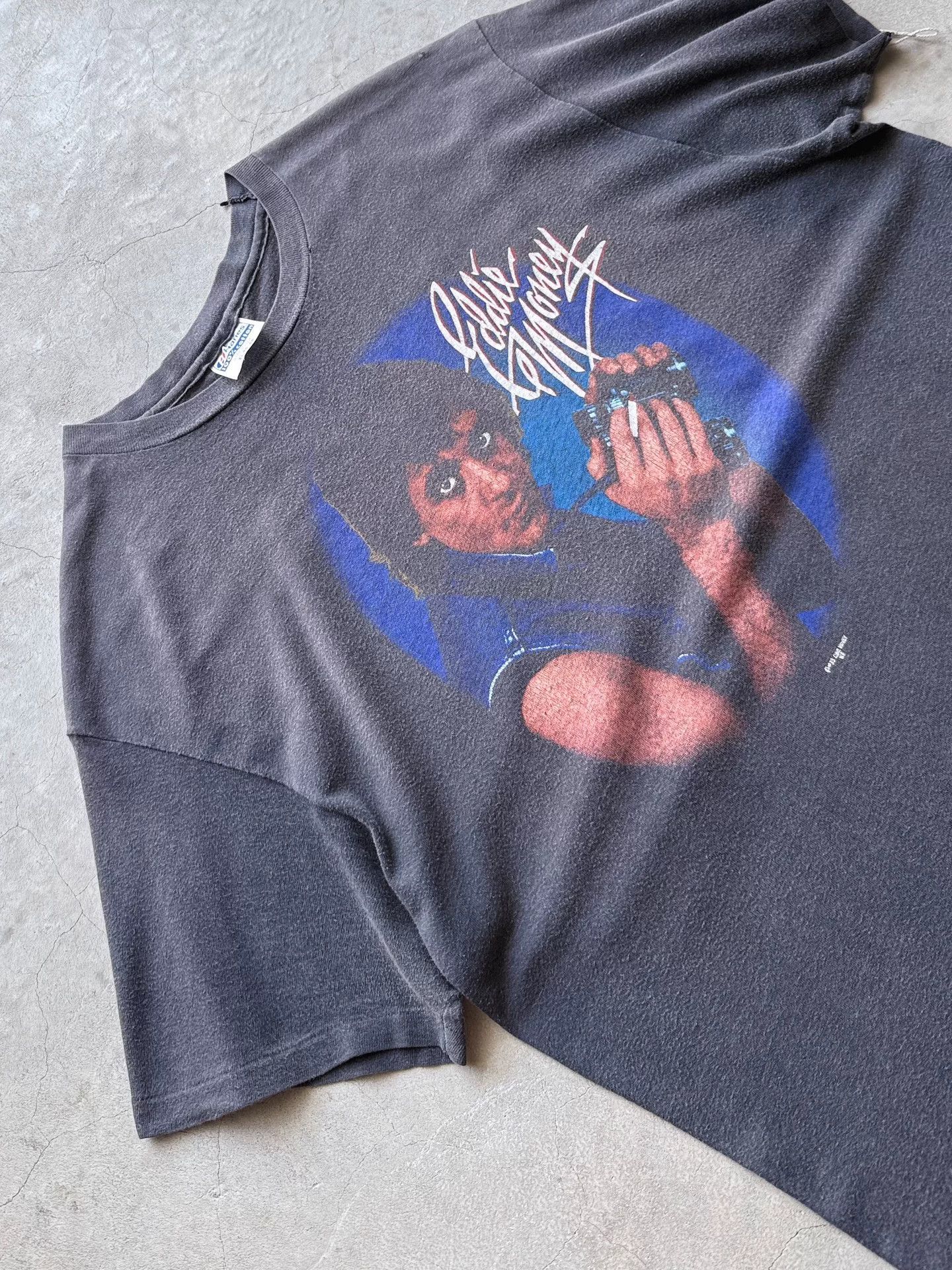 Vintage Vintage 80s Eddie Money Party Tour Tee Size US XL / EU 56 / 4 - 4 Thumbnail