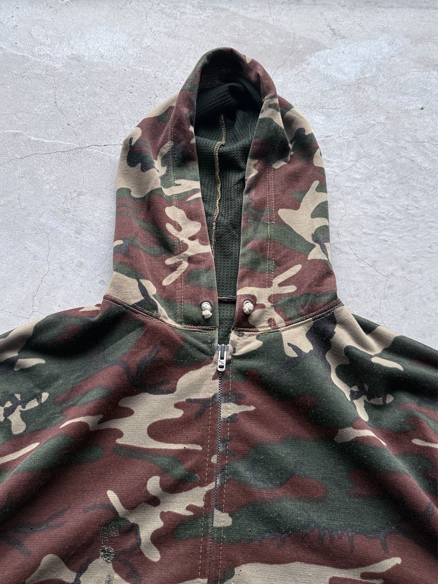 Vintage Vintage 70s Camouflage Zip Hoodie Size US L / EU 52-54 / 3 - 3 Thumbnail