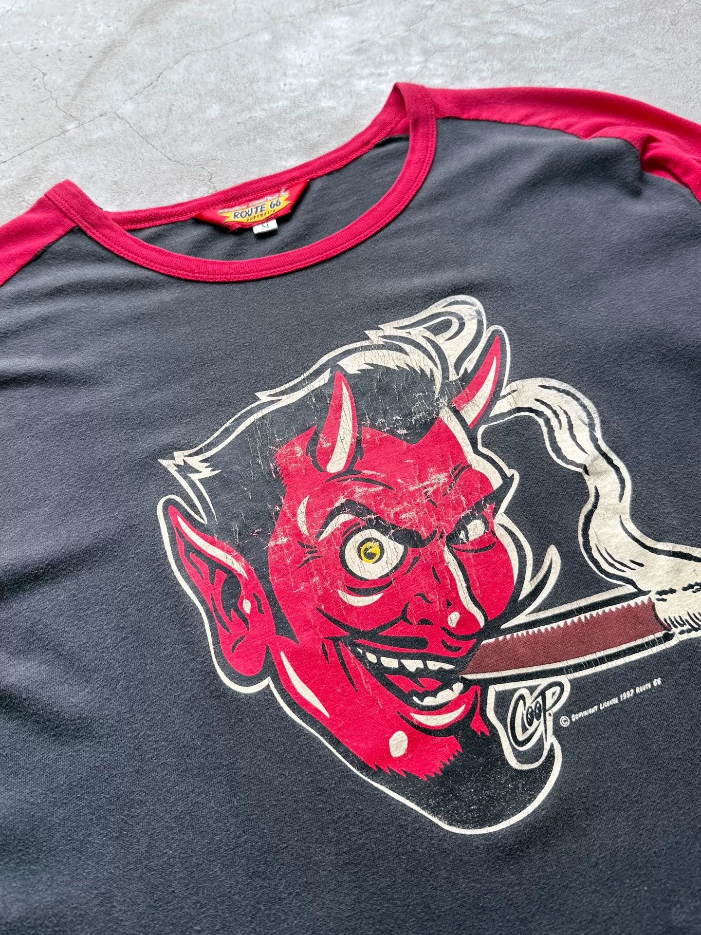 Vintage Vintage 90s Devil Flame Long Sleeve Tee Size US M / EU 48-50 / 2 - 3 Thumbnail