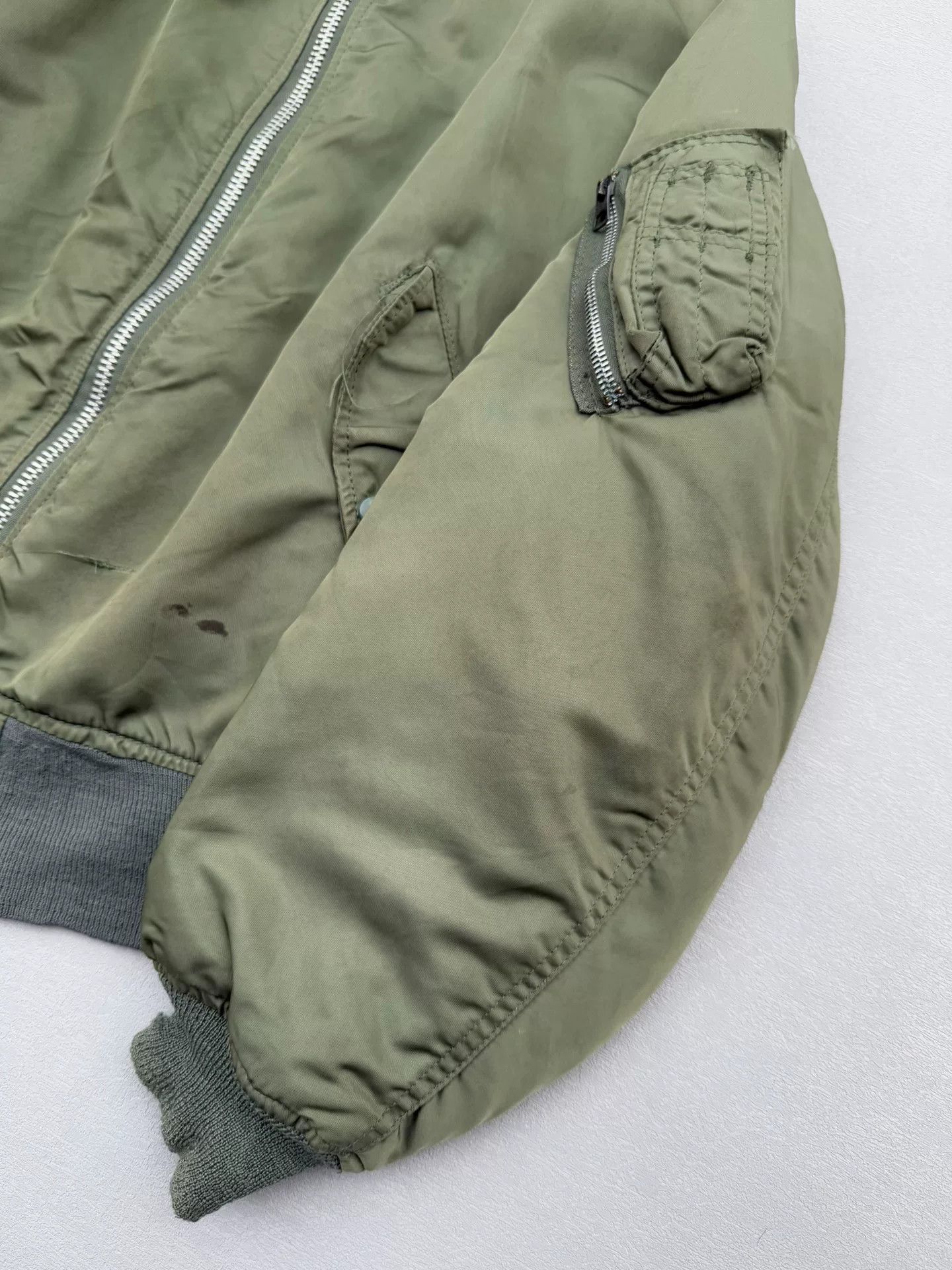 Vintage Vintage 80s Alpha USAF MA-1 Bomber Jacket Size US L / EU 52-54 / 3 - 2 Thumbnail