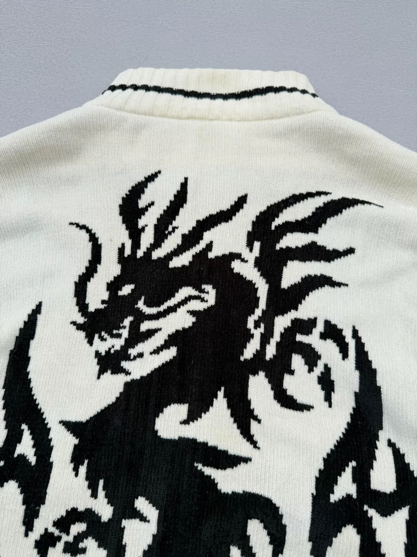 Vintage Vintage 90s D-GARG Dragon Zip Sweater Size US L / EU 52-54 / 3 - 8 Thumbnail