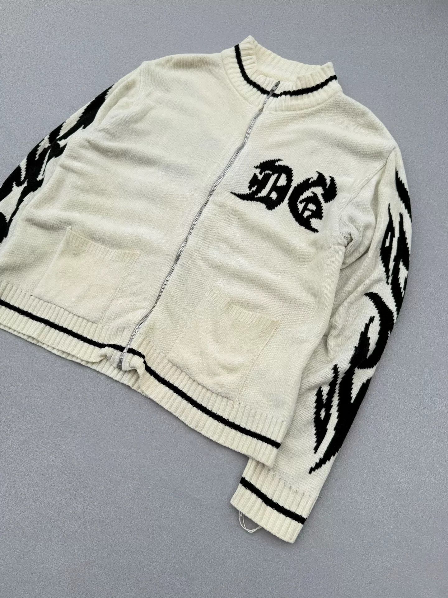 Vintage Vintage 90s D-GARG Dragon Zip Sweater Size US L / EU 52-54 / 3 - 2 Thumbnail